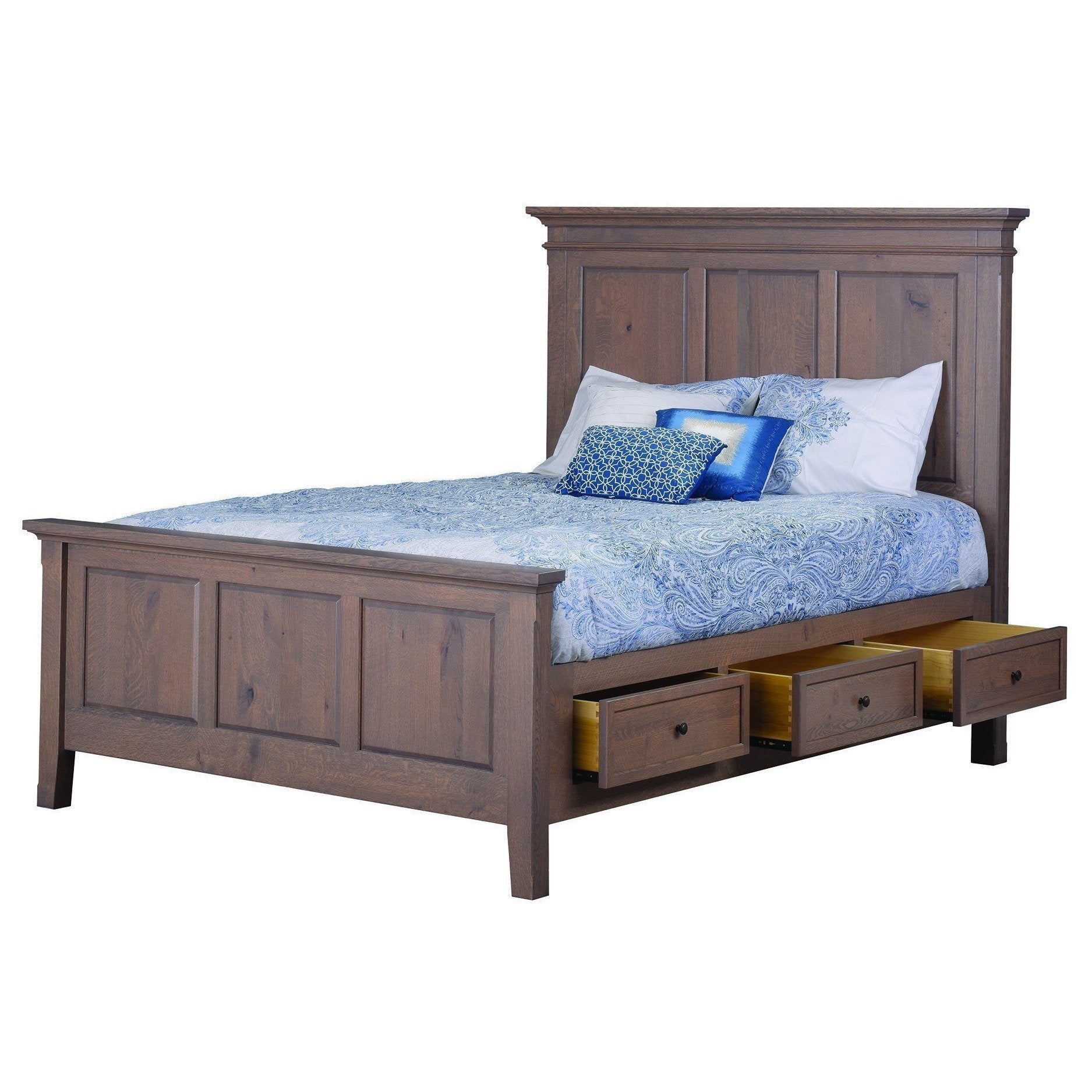 Rockport Bed with Storage Units Open-Bedroom