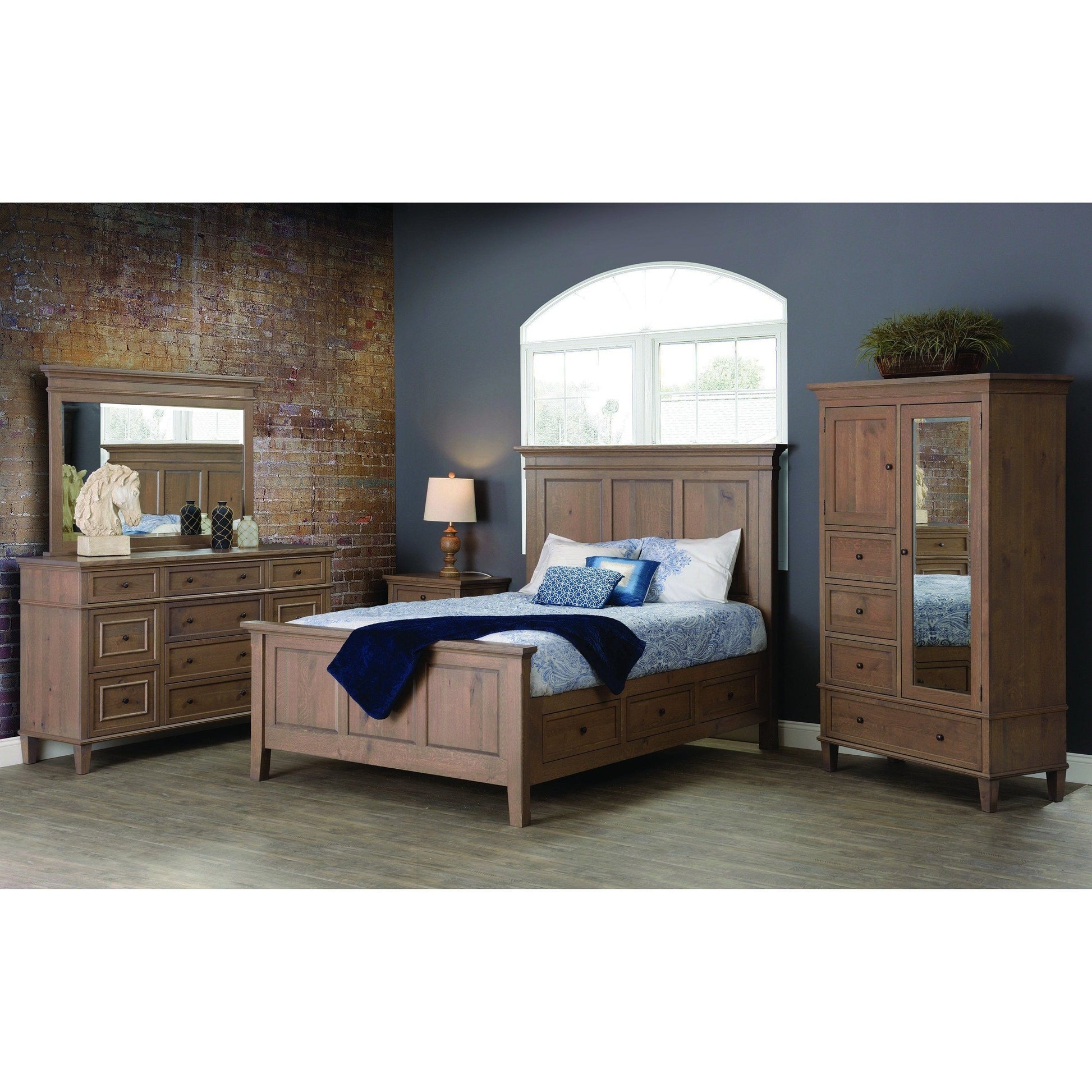 Rockport Three Drawer Nightstand-Bedroom