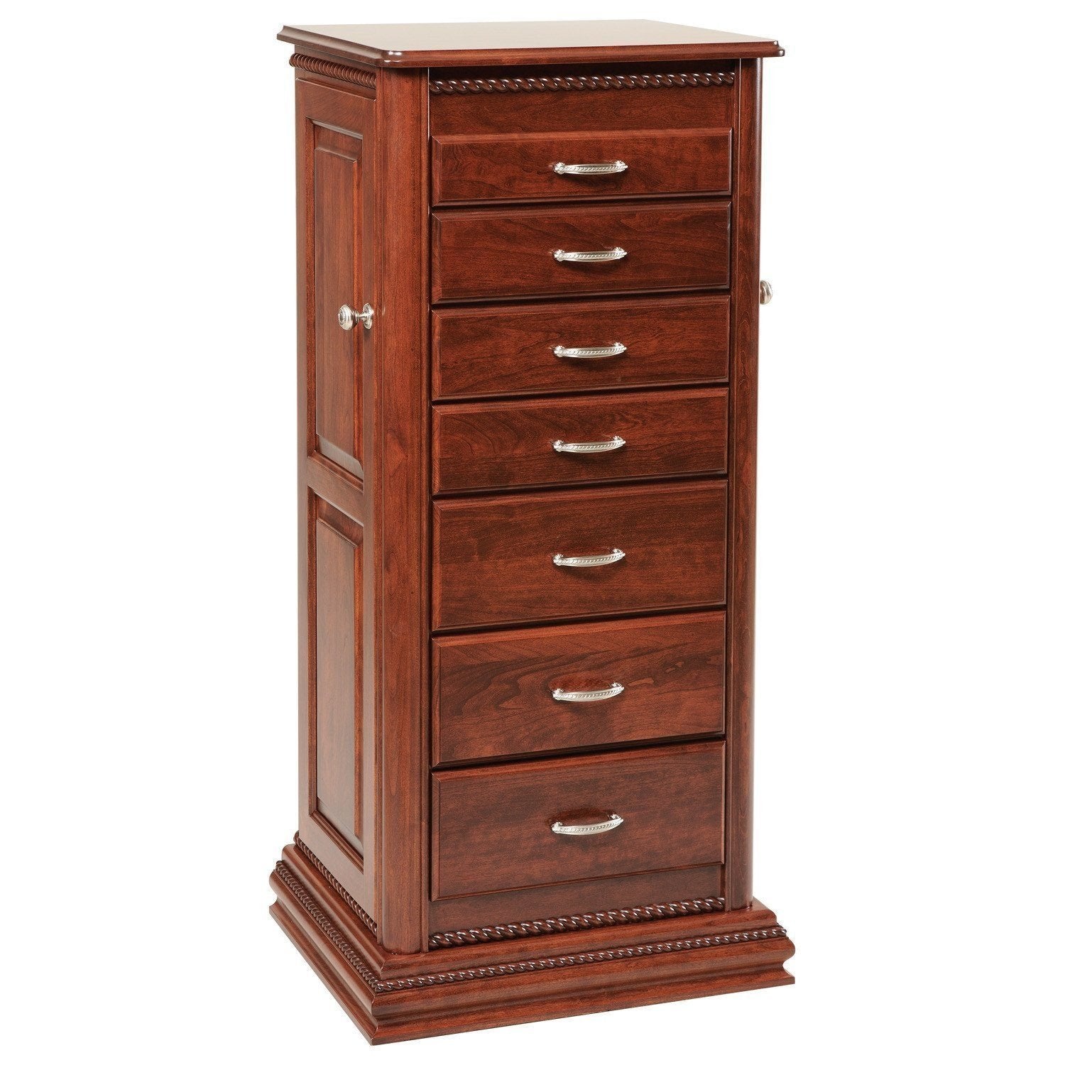 Rope Twist Jewelry Armoire