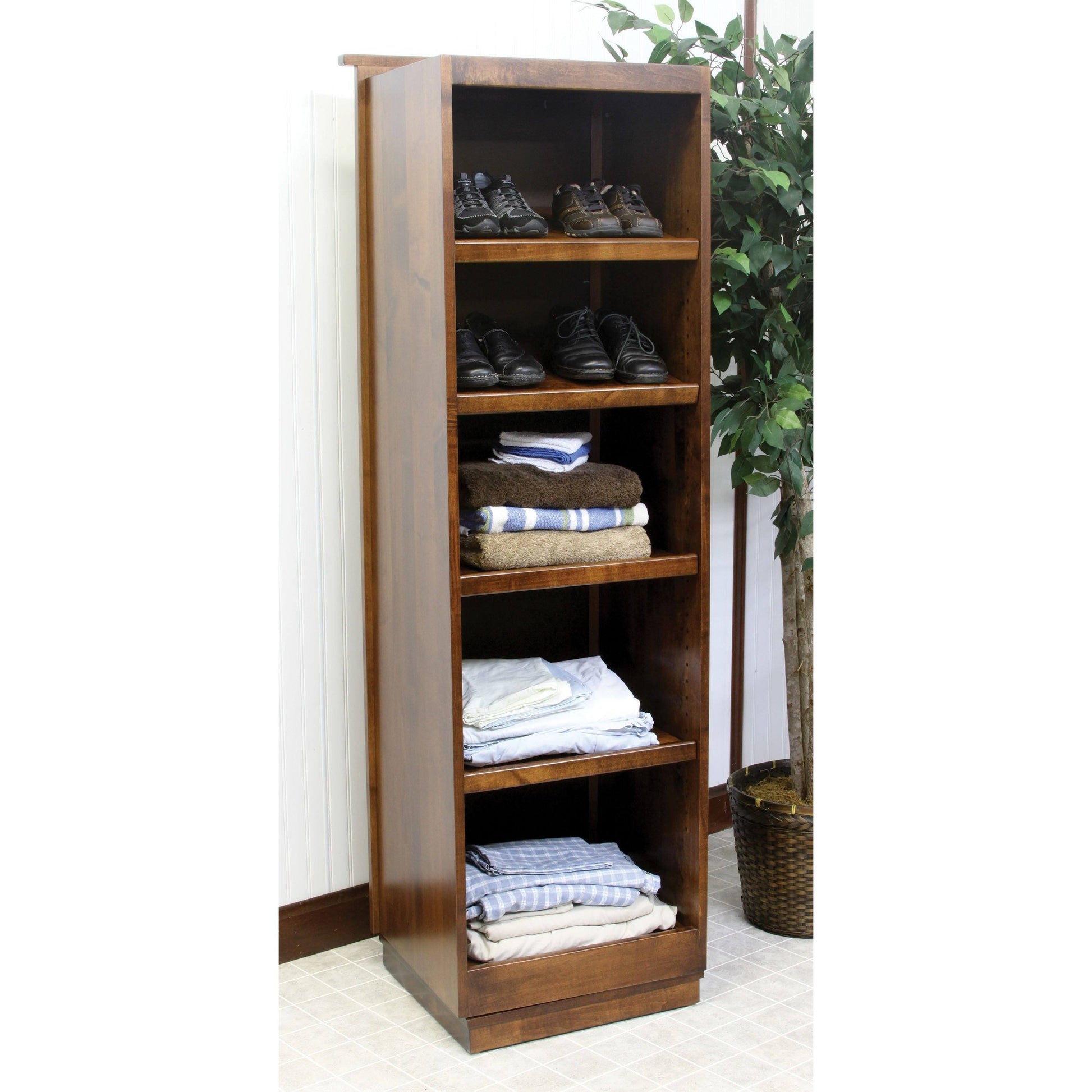 Rotating Shaker Storage Tower-Accessories-The Amish House