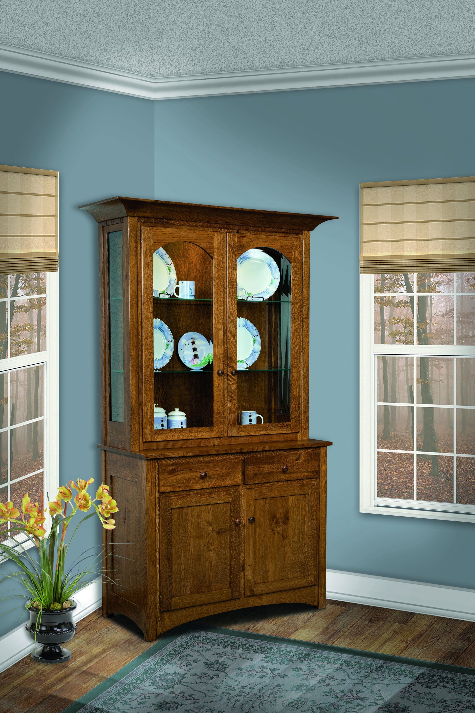 Royal Mission Four Door Hutch-The Amish House