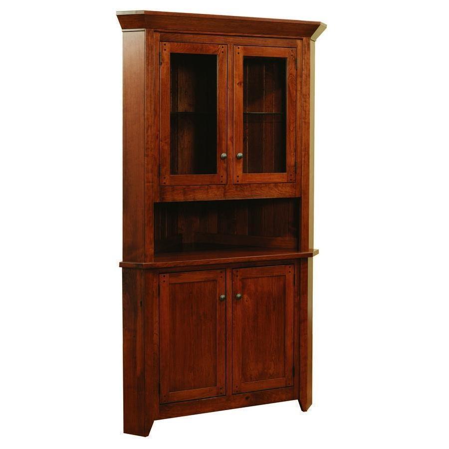 Rustic Frontier Corner Hutch-Dining-The Amish House