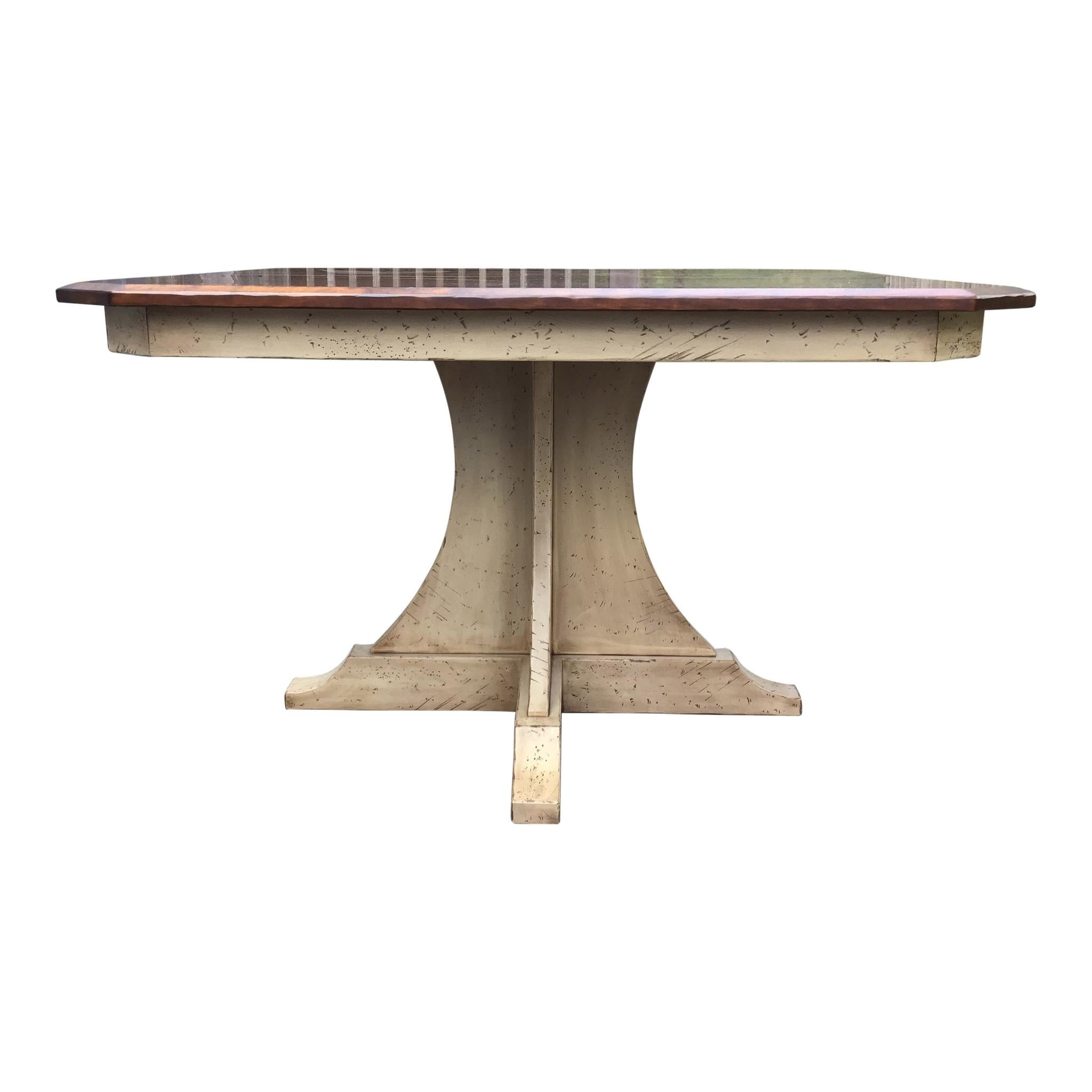 santa fe 48 inch rustic distressed table
