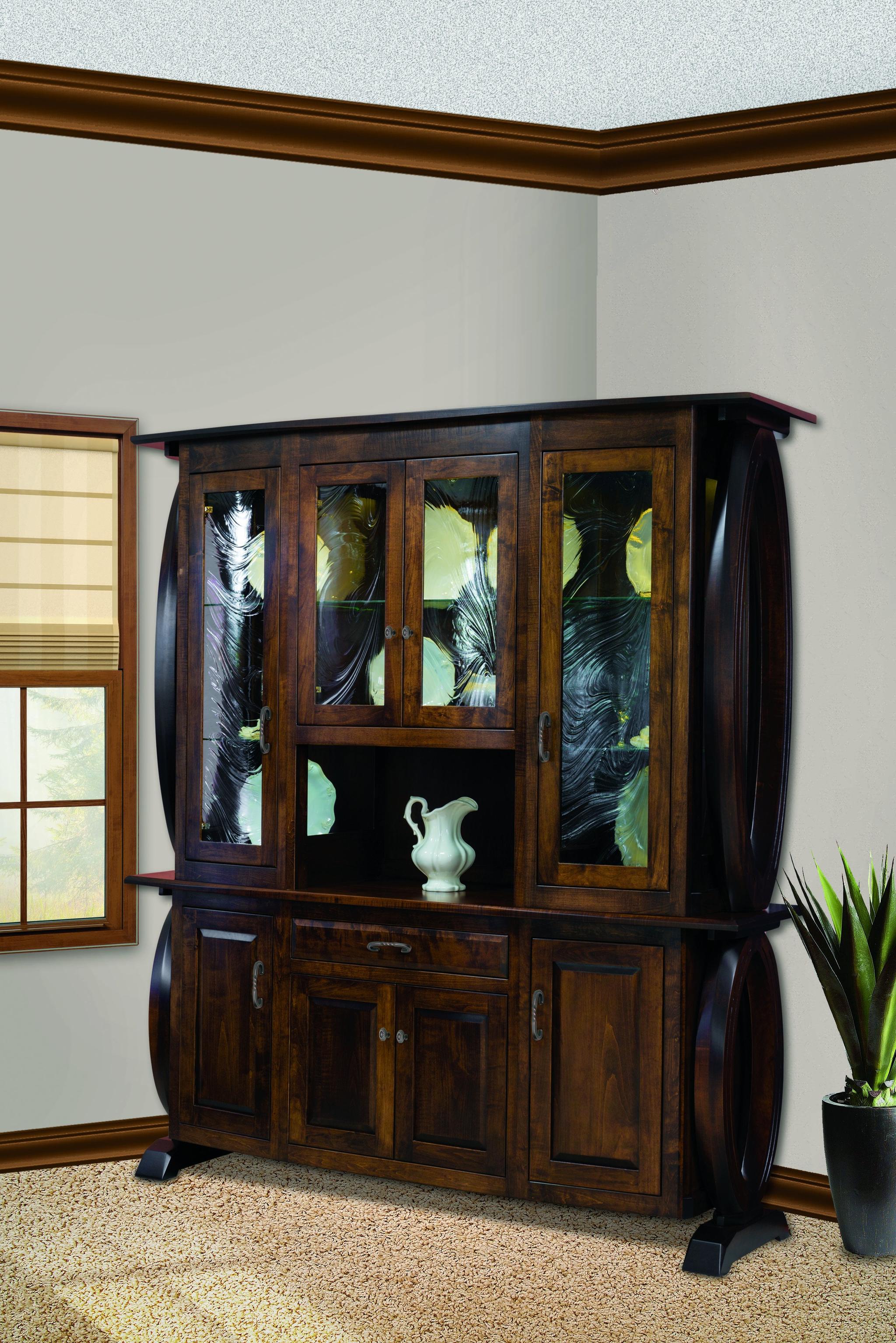 Saratoga Four Door Hutch-The Amish House