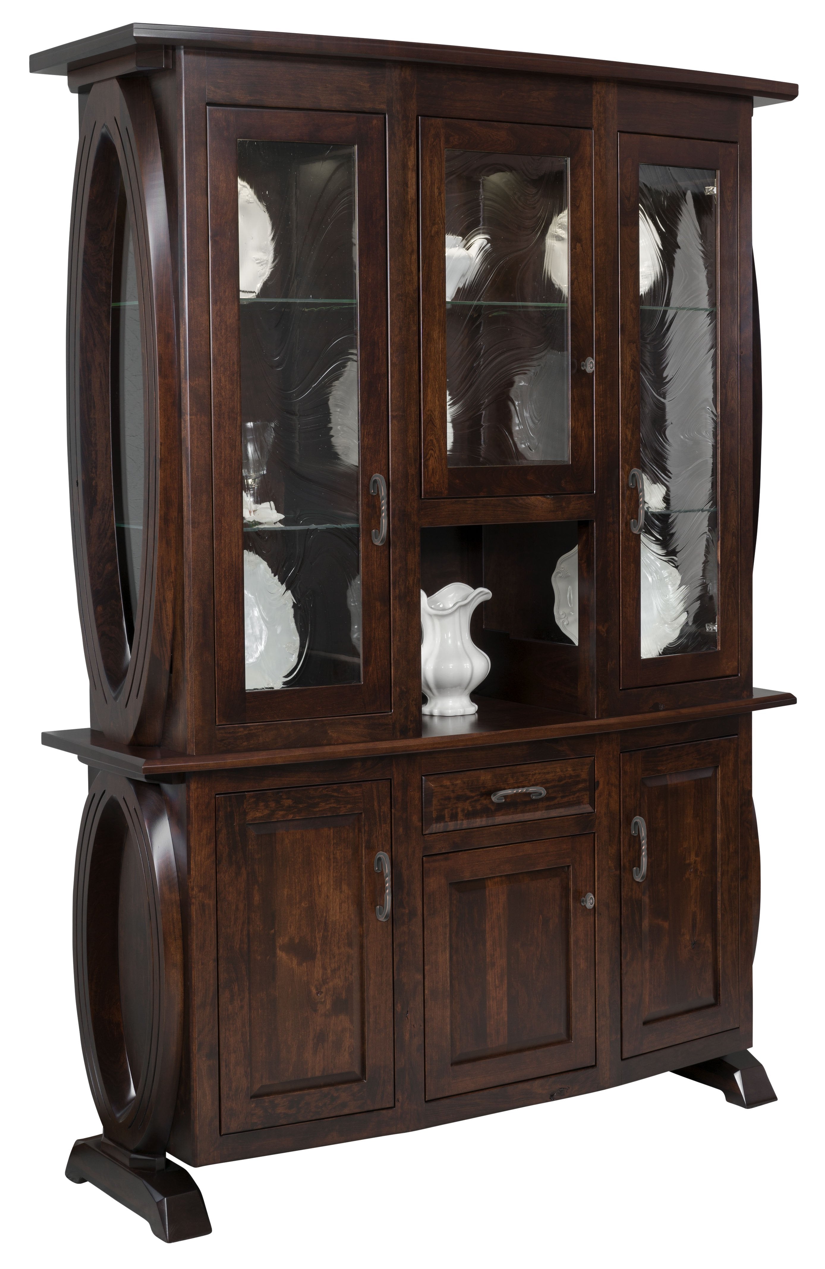Amish Saratoga Three Door Hutch