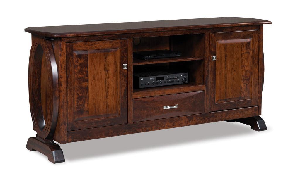 Amish Saratoga Two Doors and One Drawer Media Stand