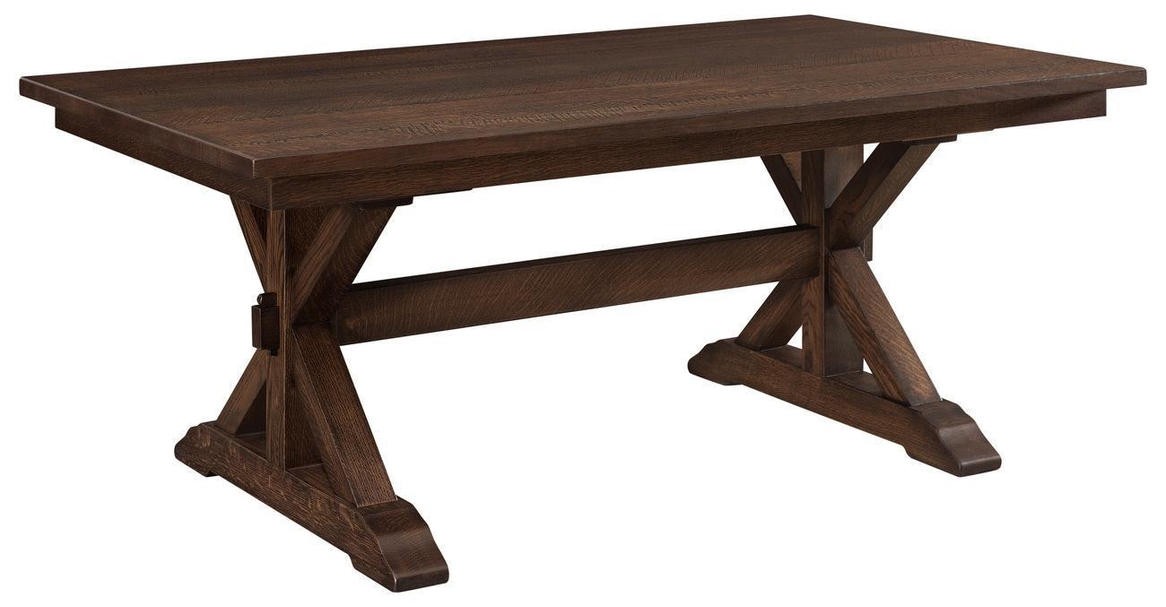 Amish Sawyer Trestle Dining Table