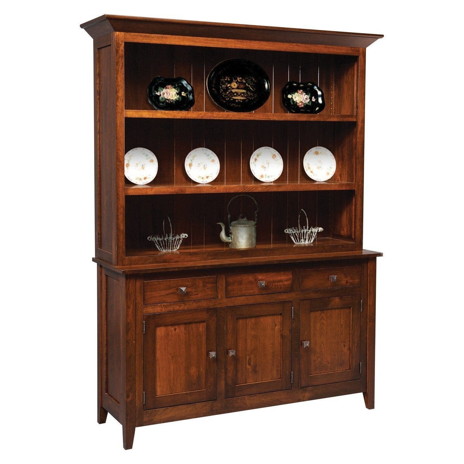 Amish Settlers Ridge Three Door Hutch