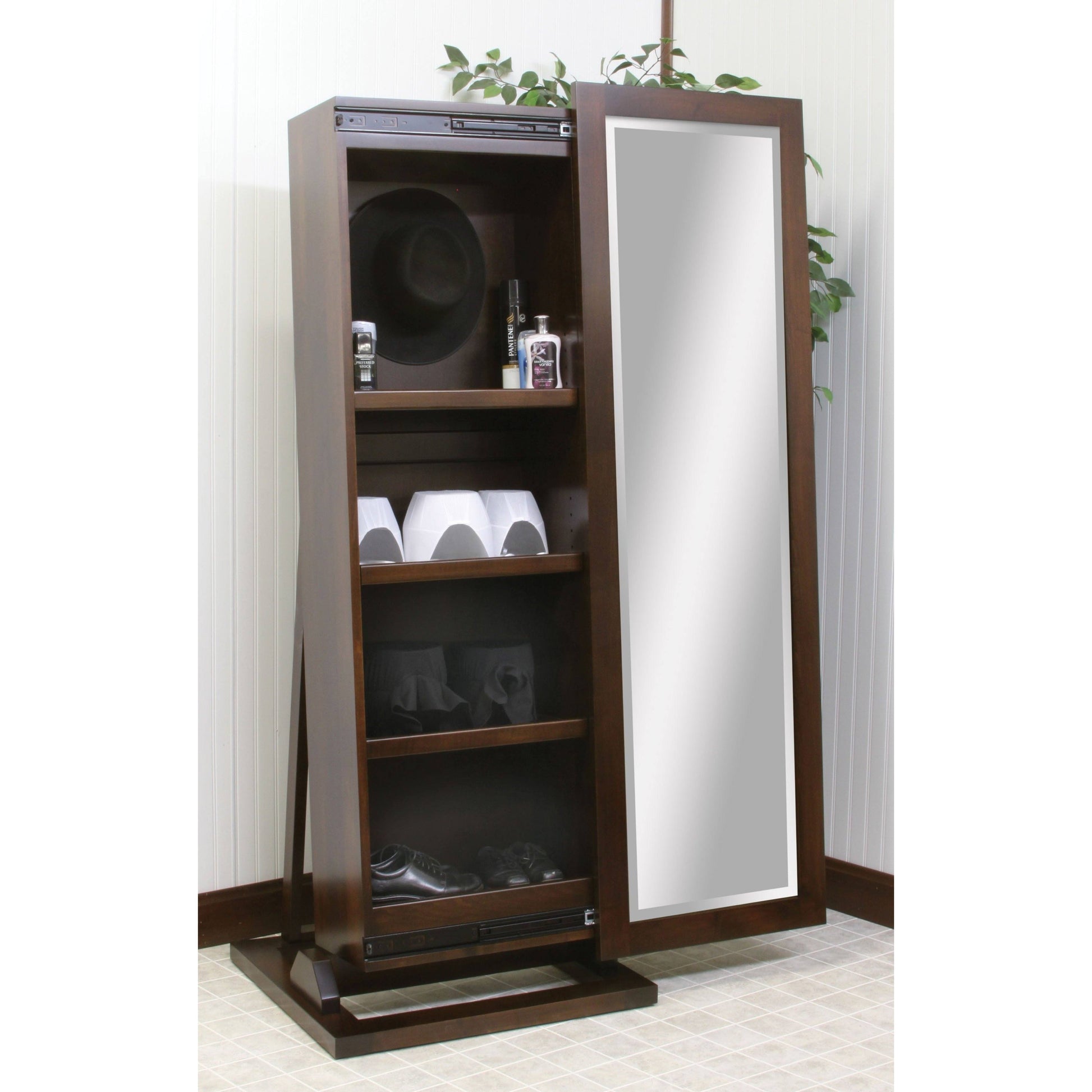 Shaker Hat Storage Leaner-Accessories-The Amish House