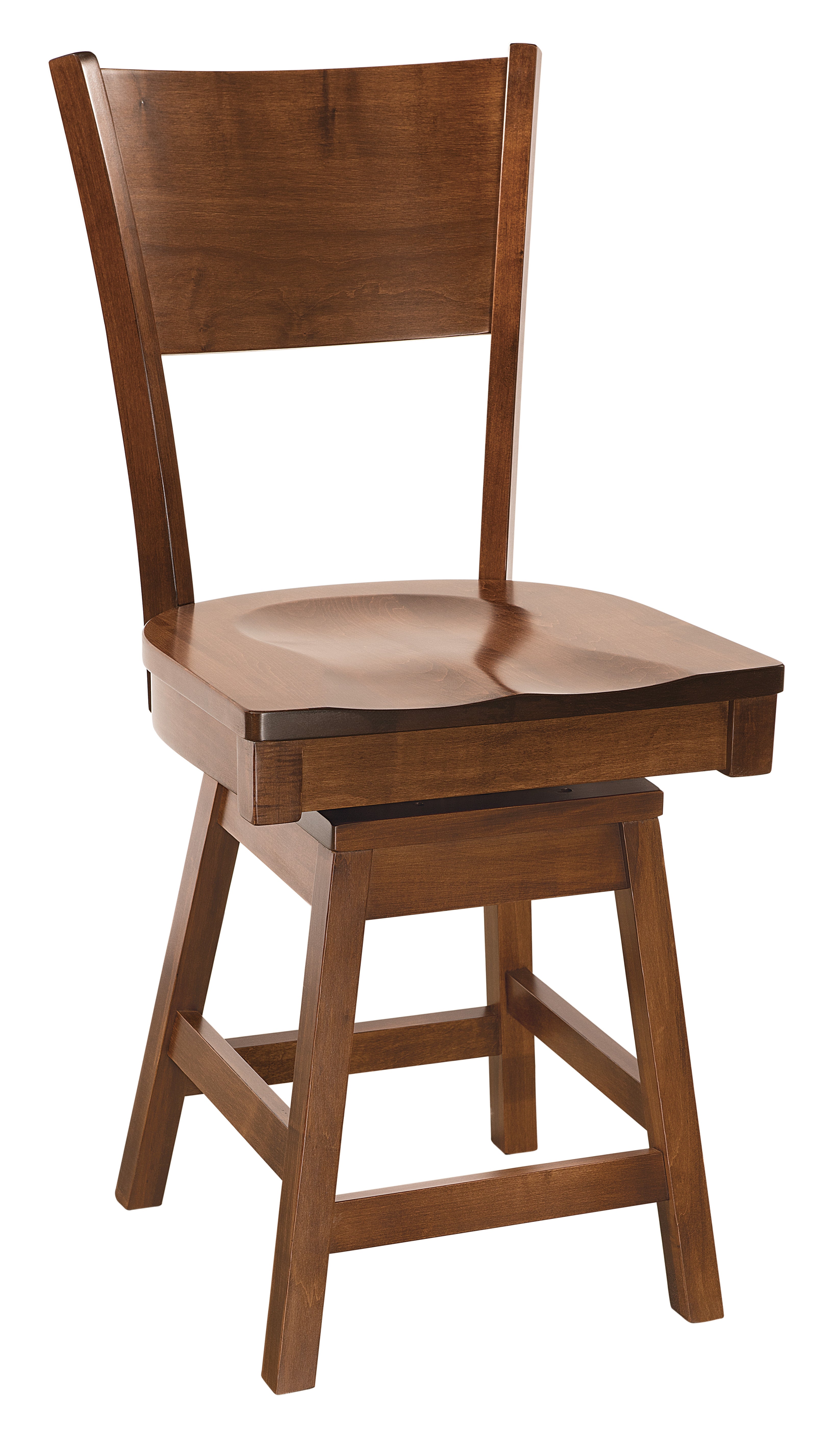 Amish Somerset Swivel Bar Chair