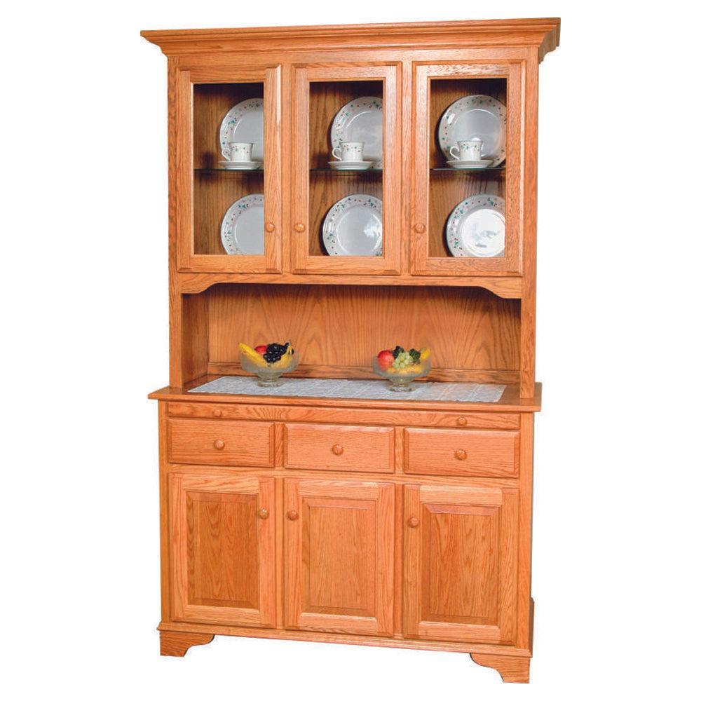 Amish Traditional 54" Three Door Hutch