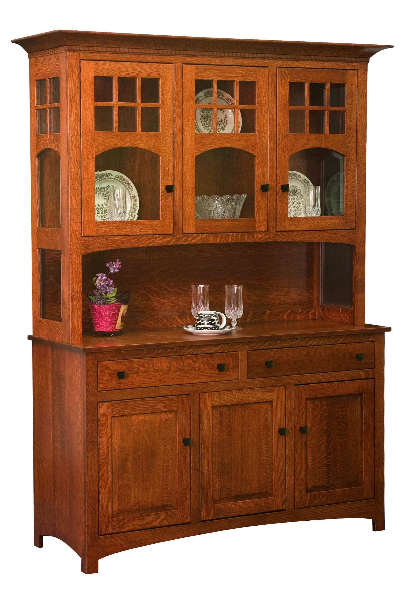 Tribecca Three Door Hutch-The Amish House