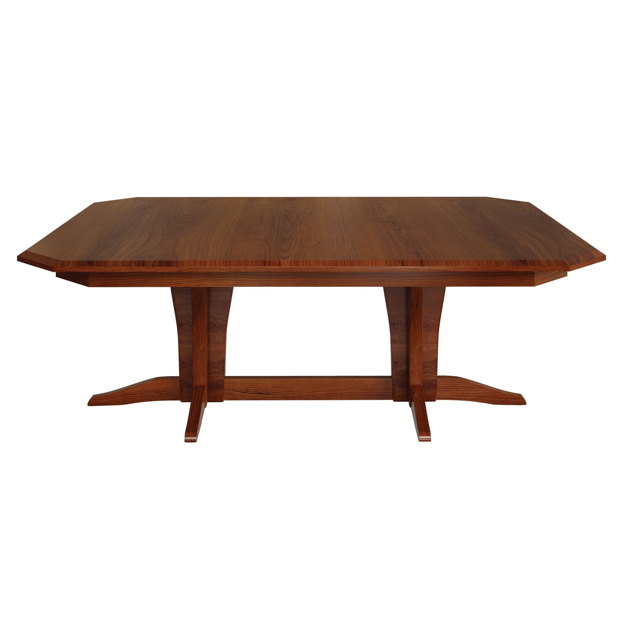 amish vintage double pedestal table