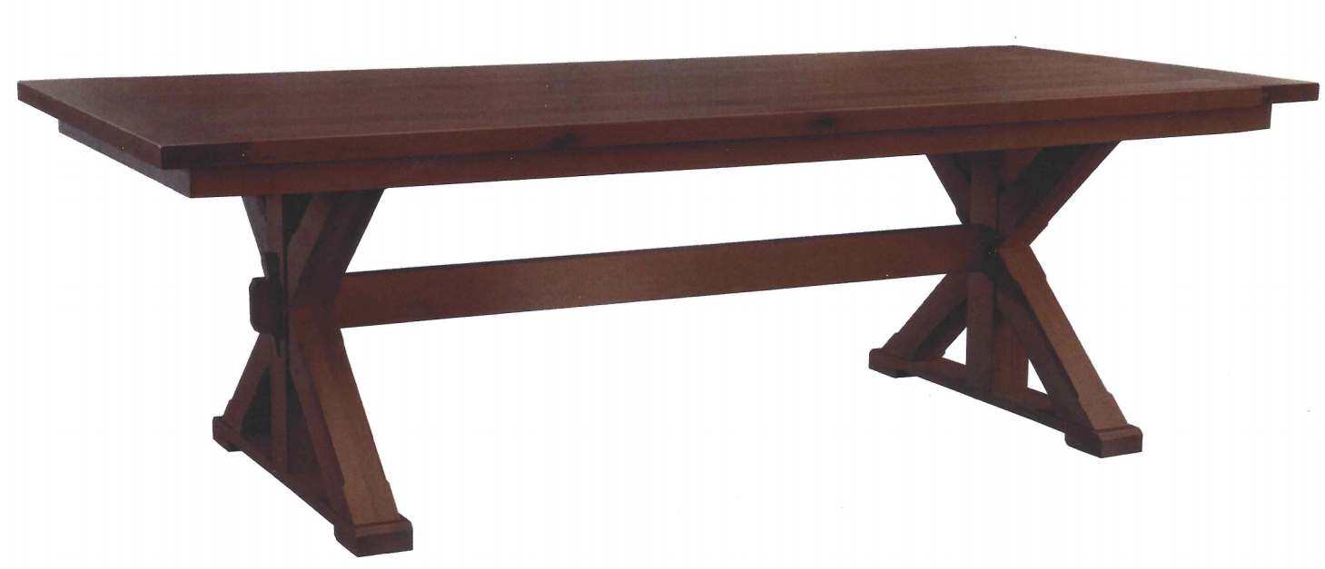 Amish Warwick Trestle Table
