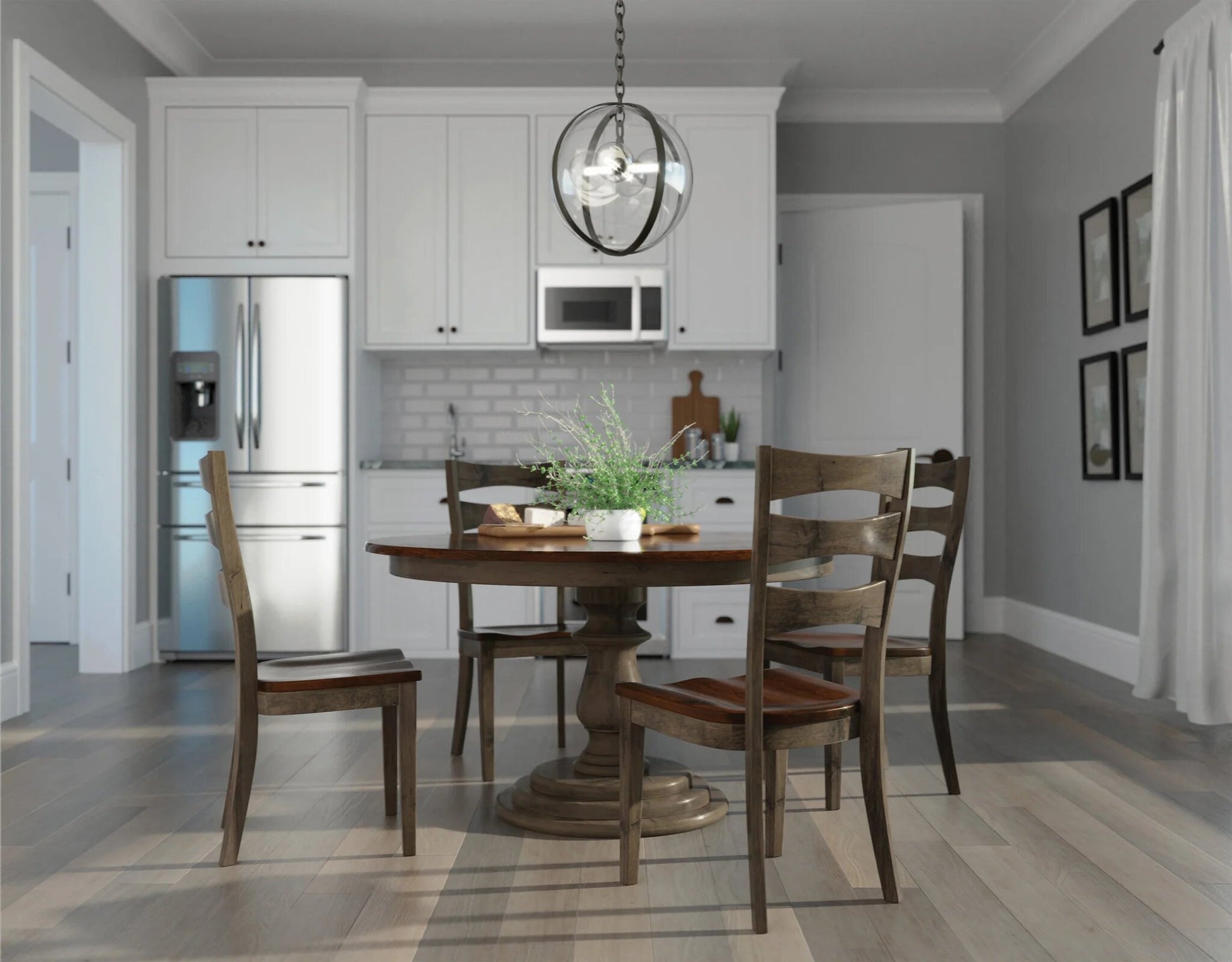 Amish Wilson Round Single Pedestal Table