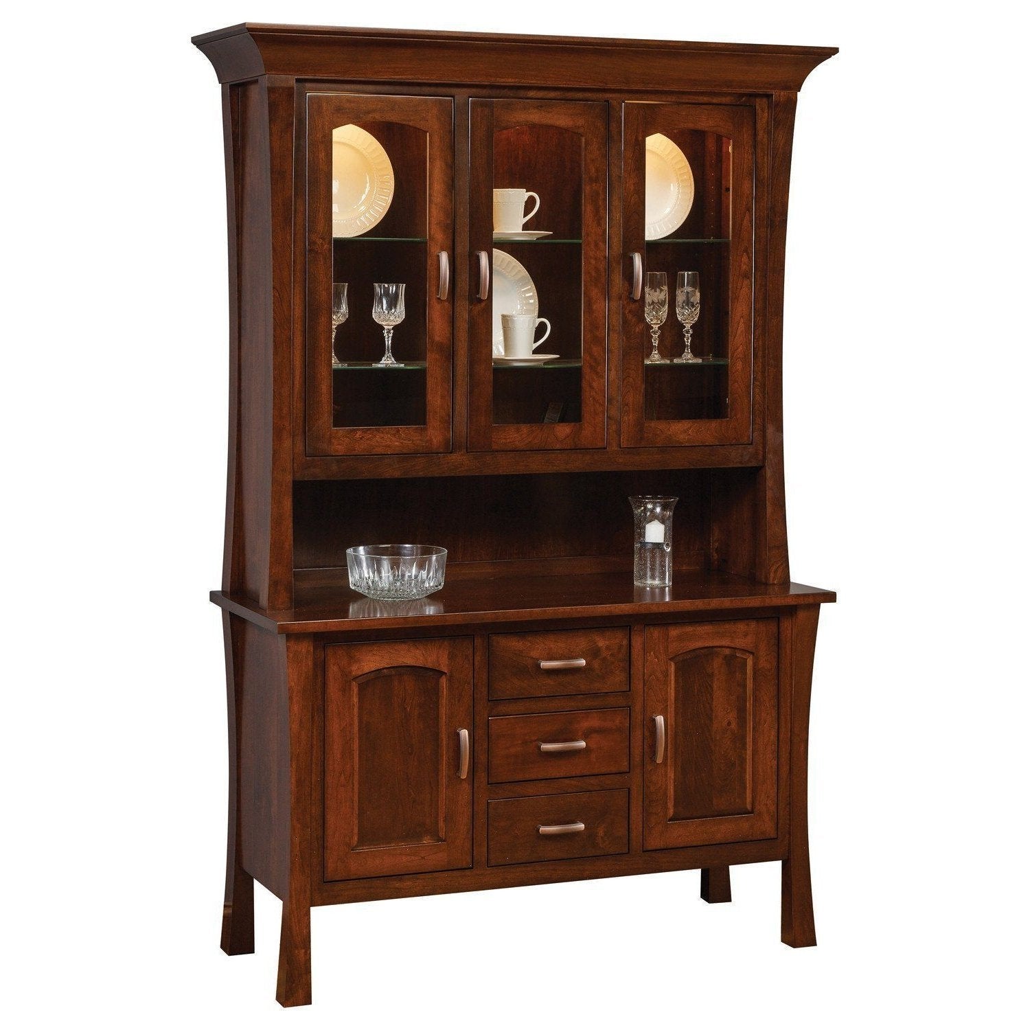 Woodbury Three Door Hutch