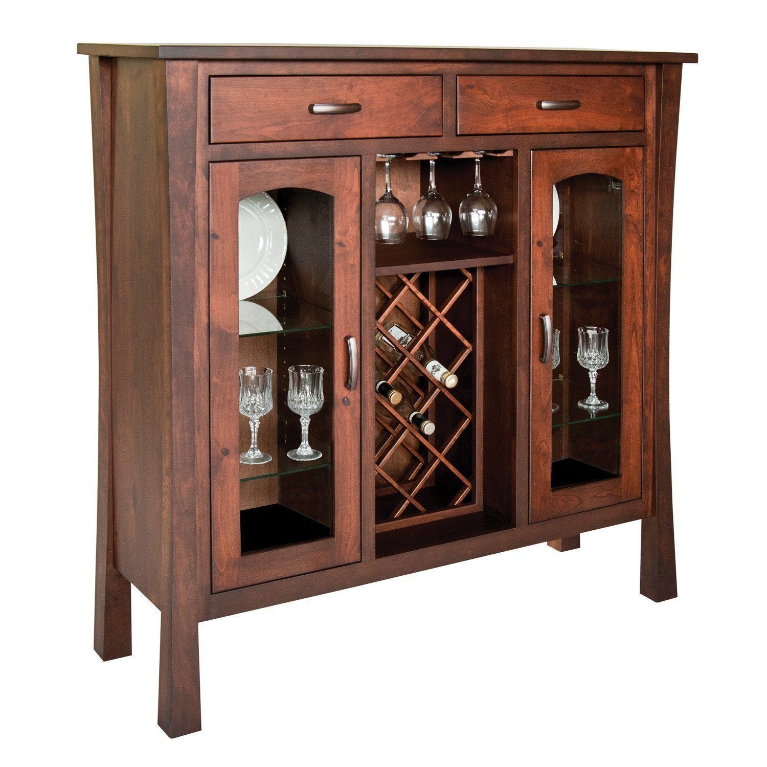 Amish Woodbury Wine Cabinet