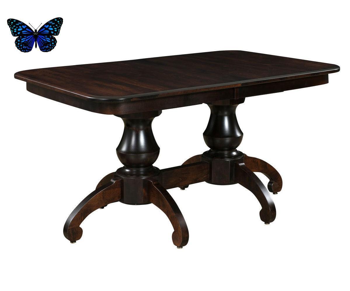 woodstock double pedestal table