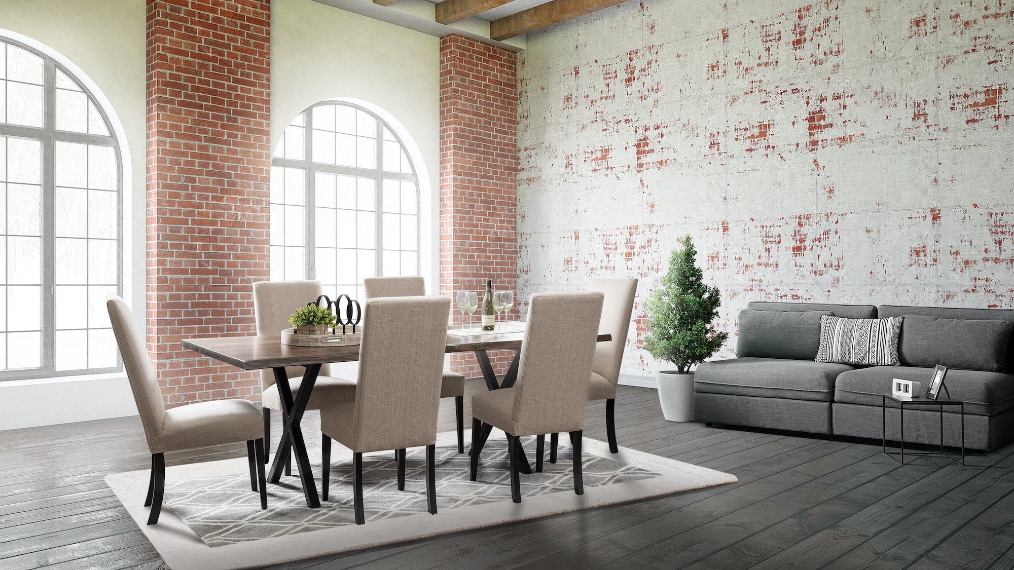 Amish Xavier Trestle Table