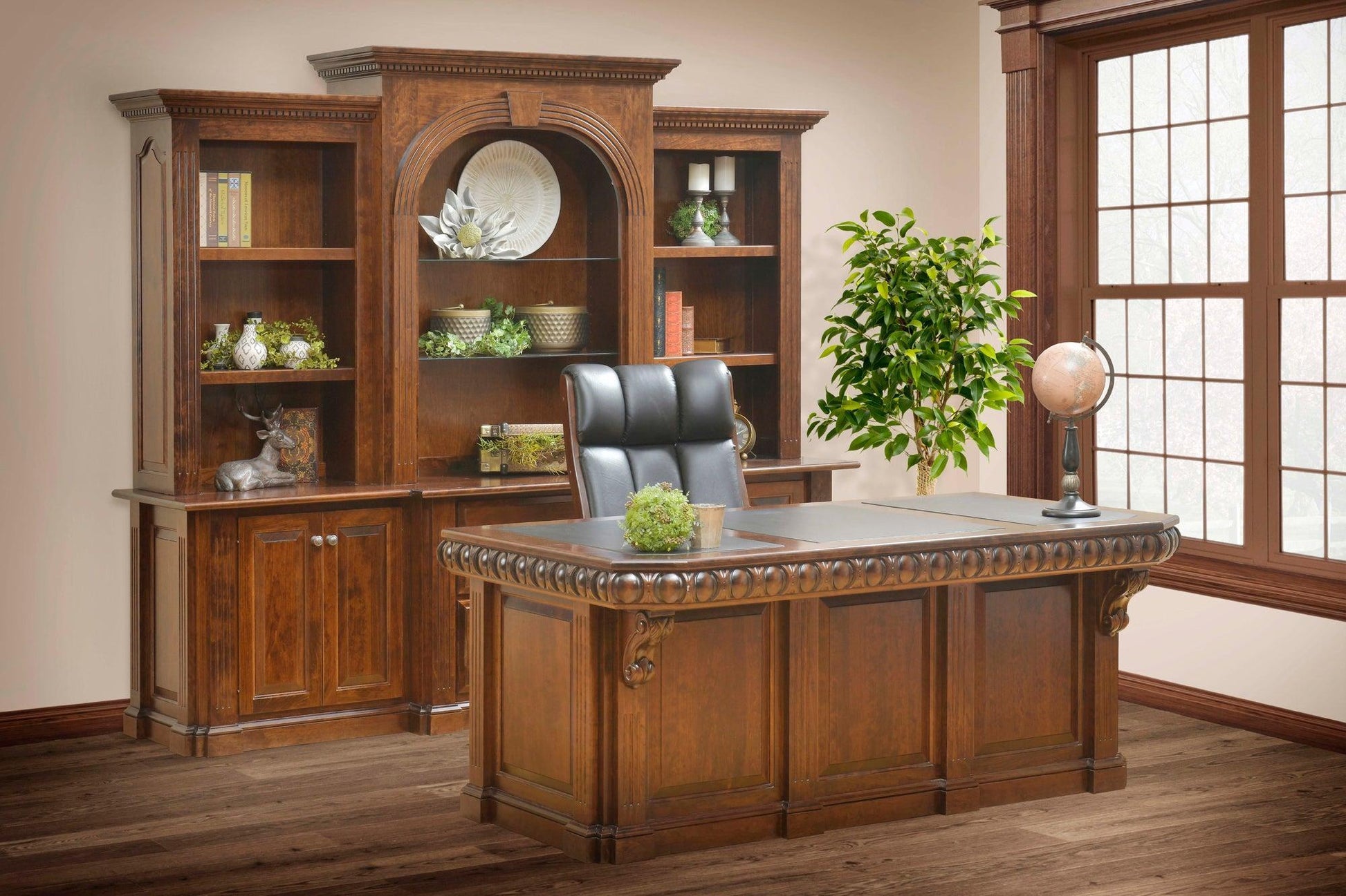 Amish Signature 98" Base and Three Piece Hutch