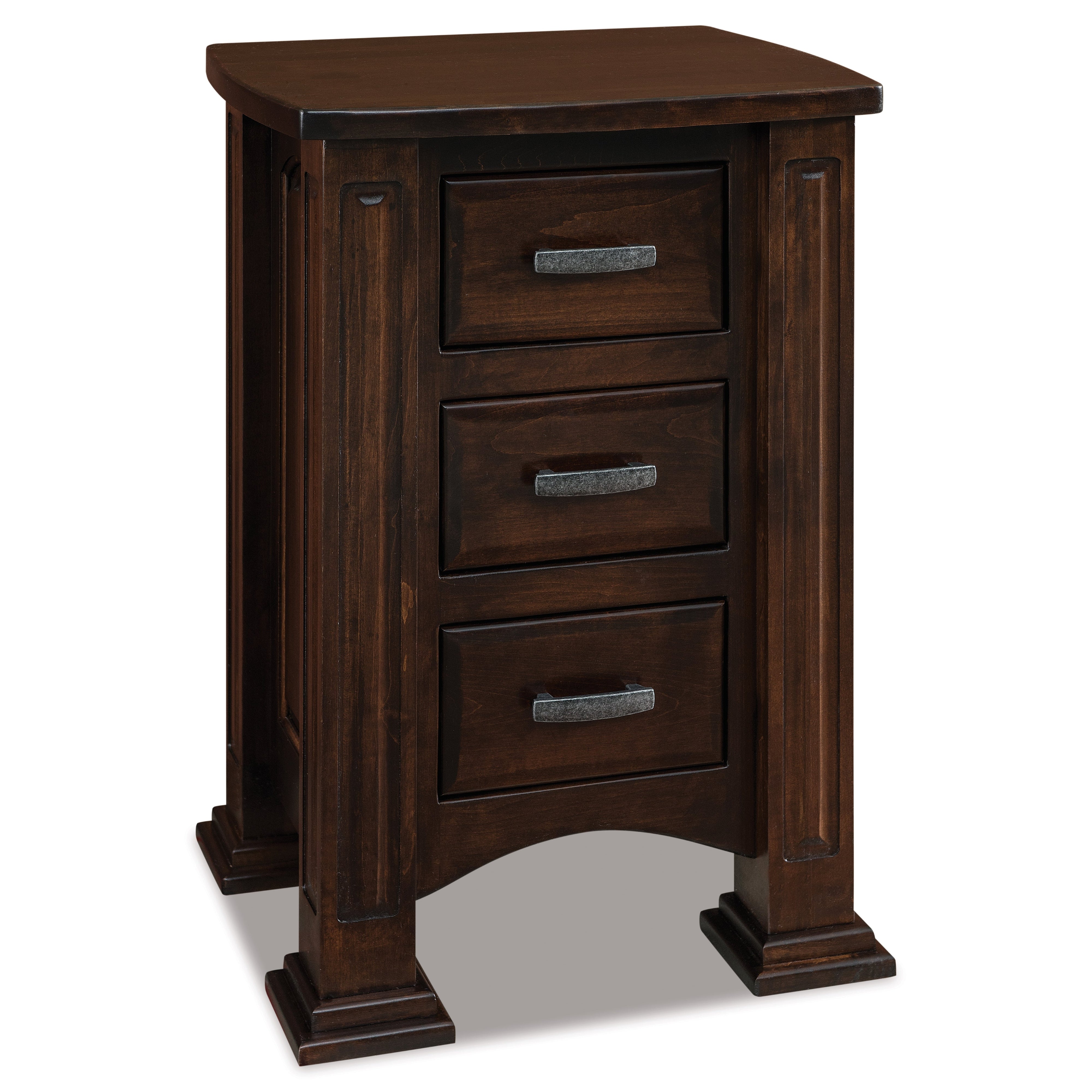 Arlington Three Drawer Nightstand
