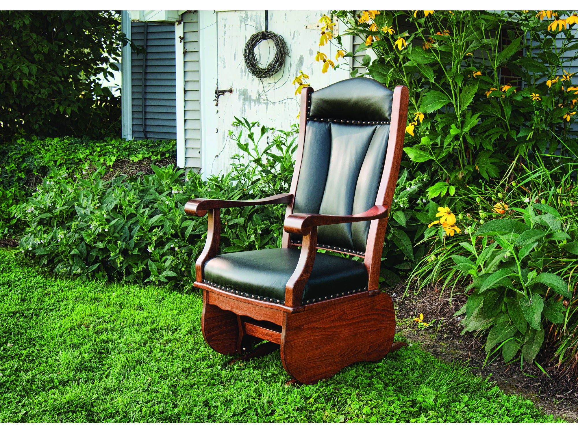 Amish glider sale rocker