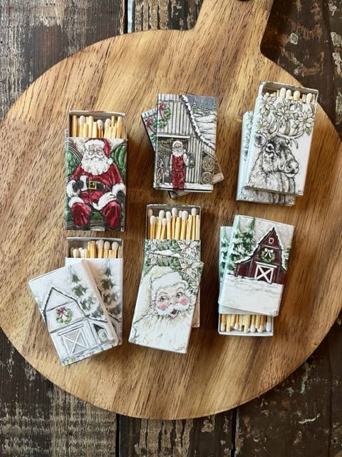 Christmas Print Matchbox