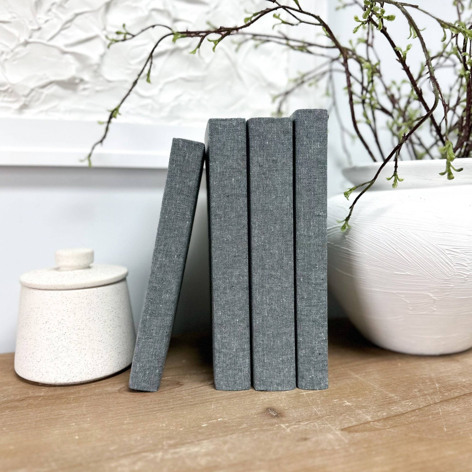 Decorative Linen Covered Books