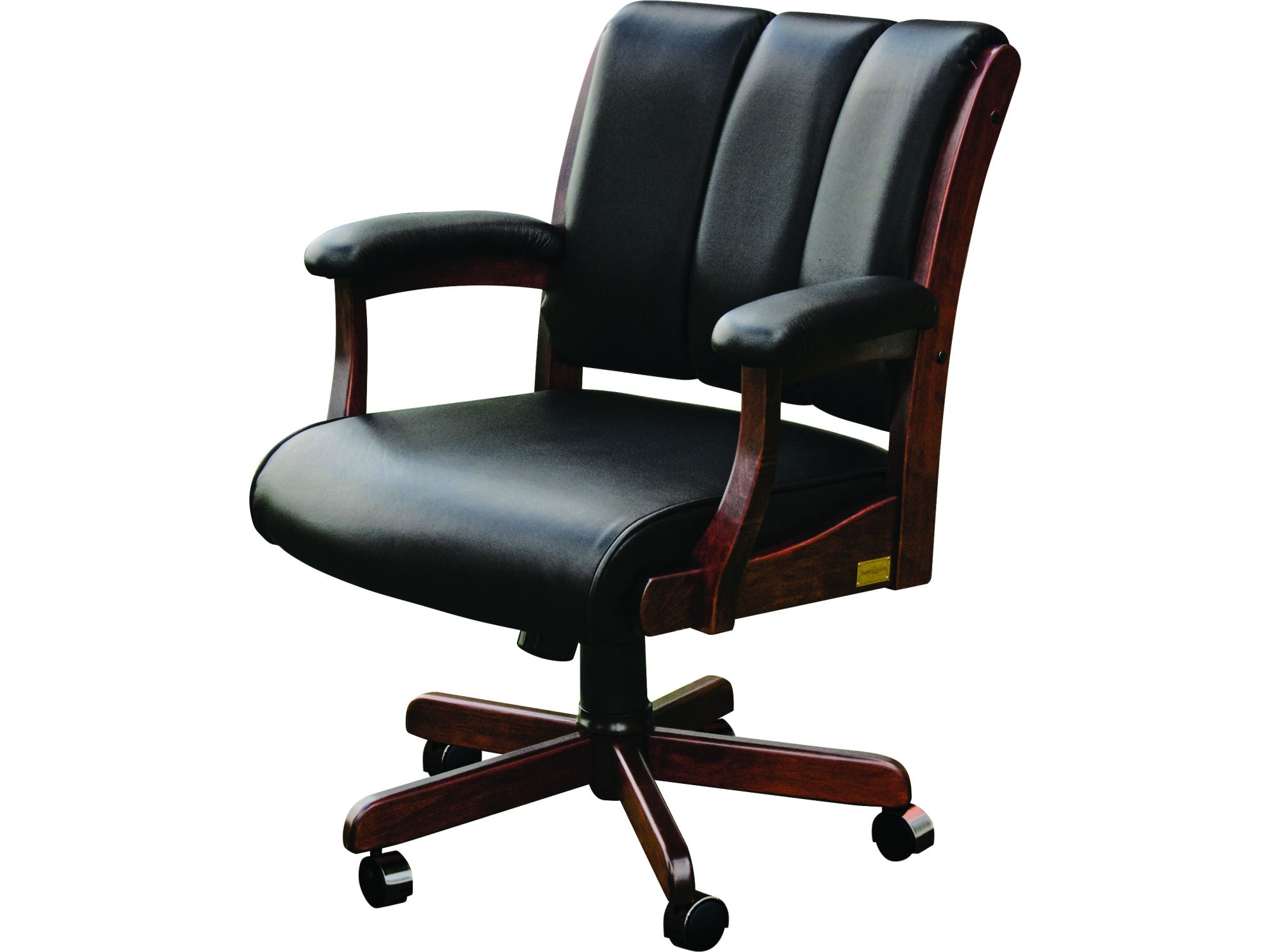 Amish Edelweiss Arm Desk Chair with Gas Lift