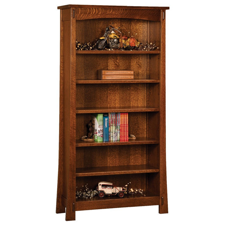 Amish Modesto Five Shelves Bookcase
