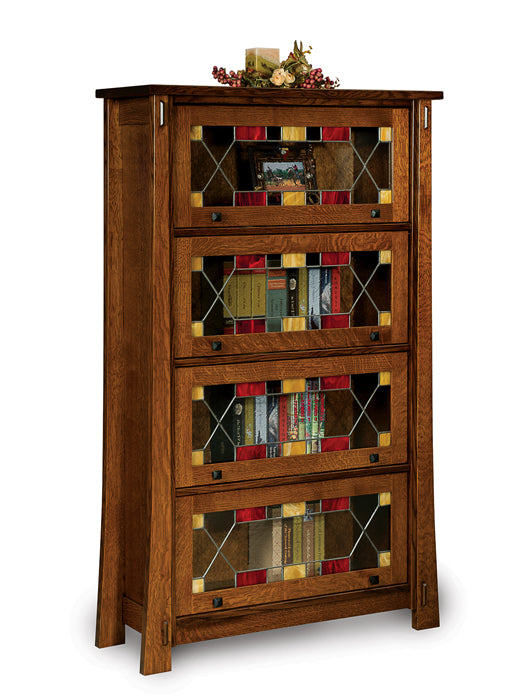 Amish Modesto Four Doors Barrister Bookcase