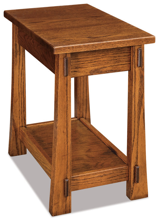 Amish Modesto Open Chair Side End Table No Drawer