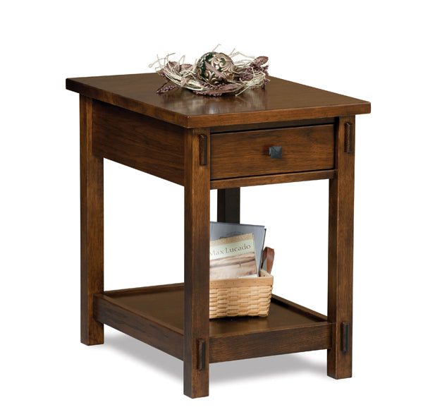 Amish Centennial Open End Table with Drawer