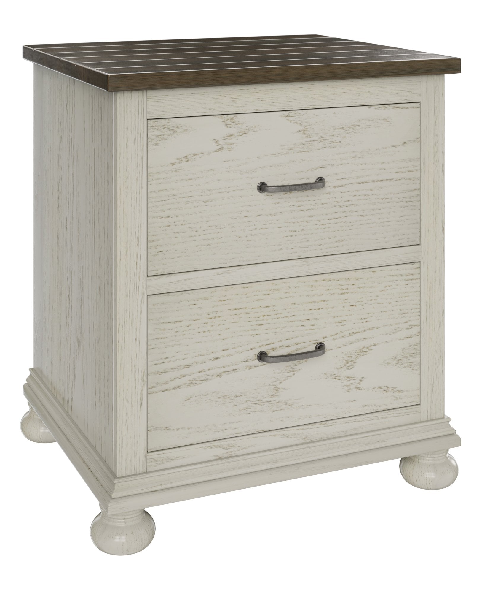 Amish Hickory Grove Two Drawer Nightstand