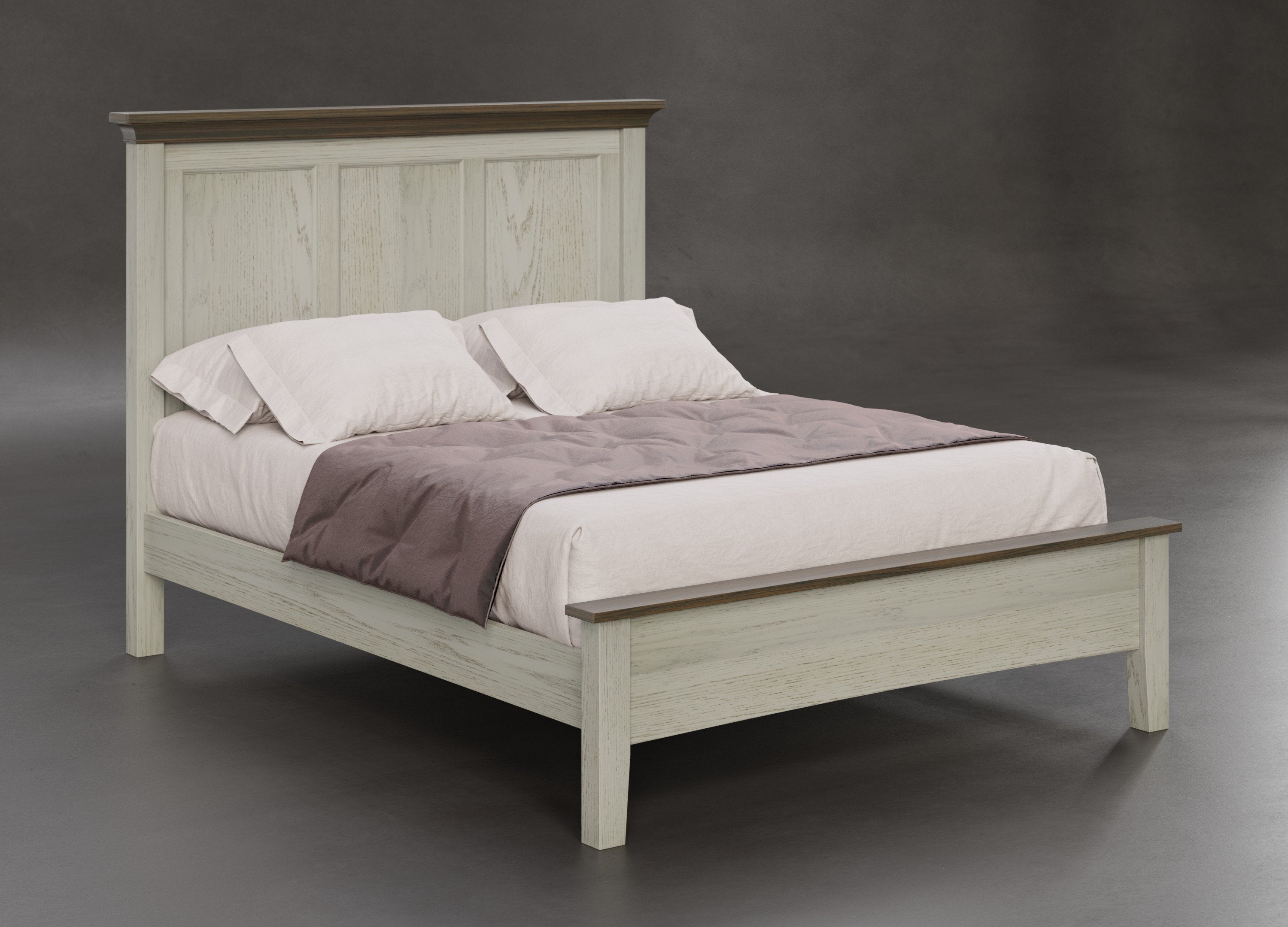 Amish Hickory Grove Panel Bed