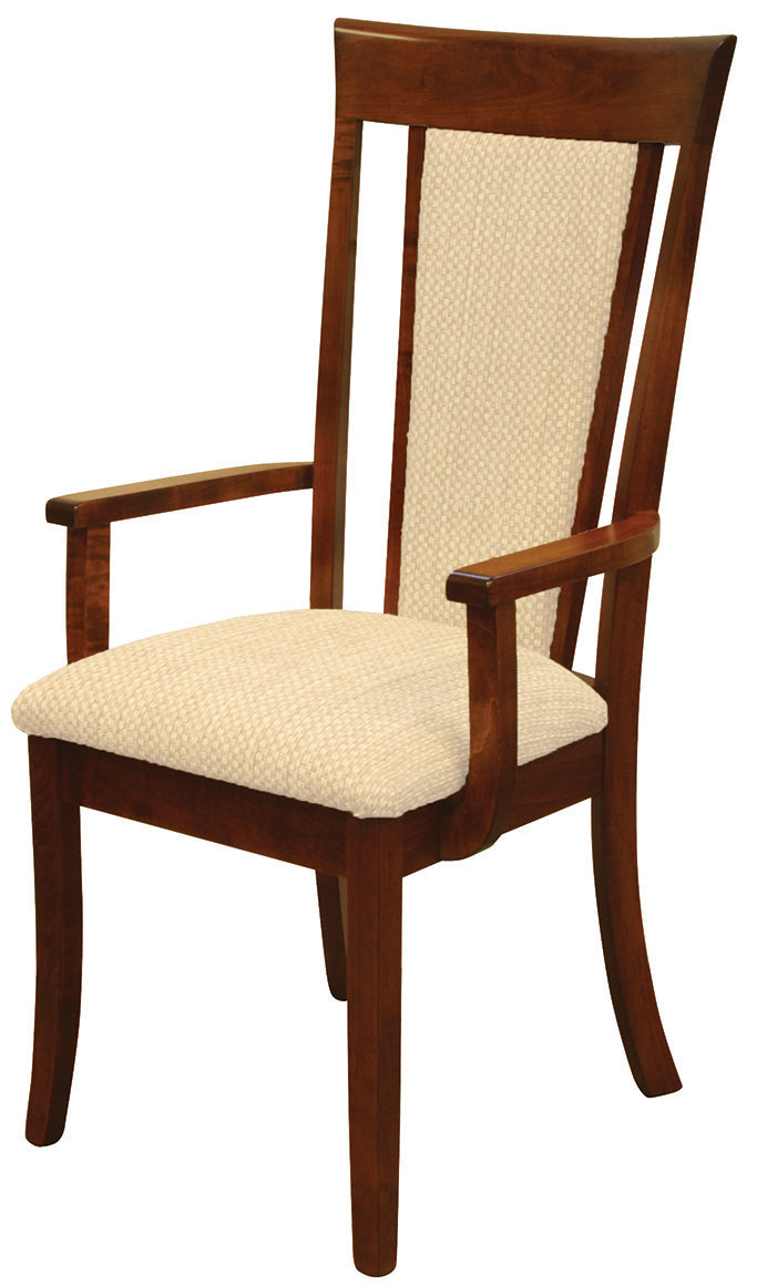 Amish Old-World Shaker Fabric Chair