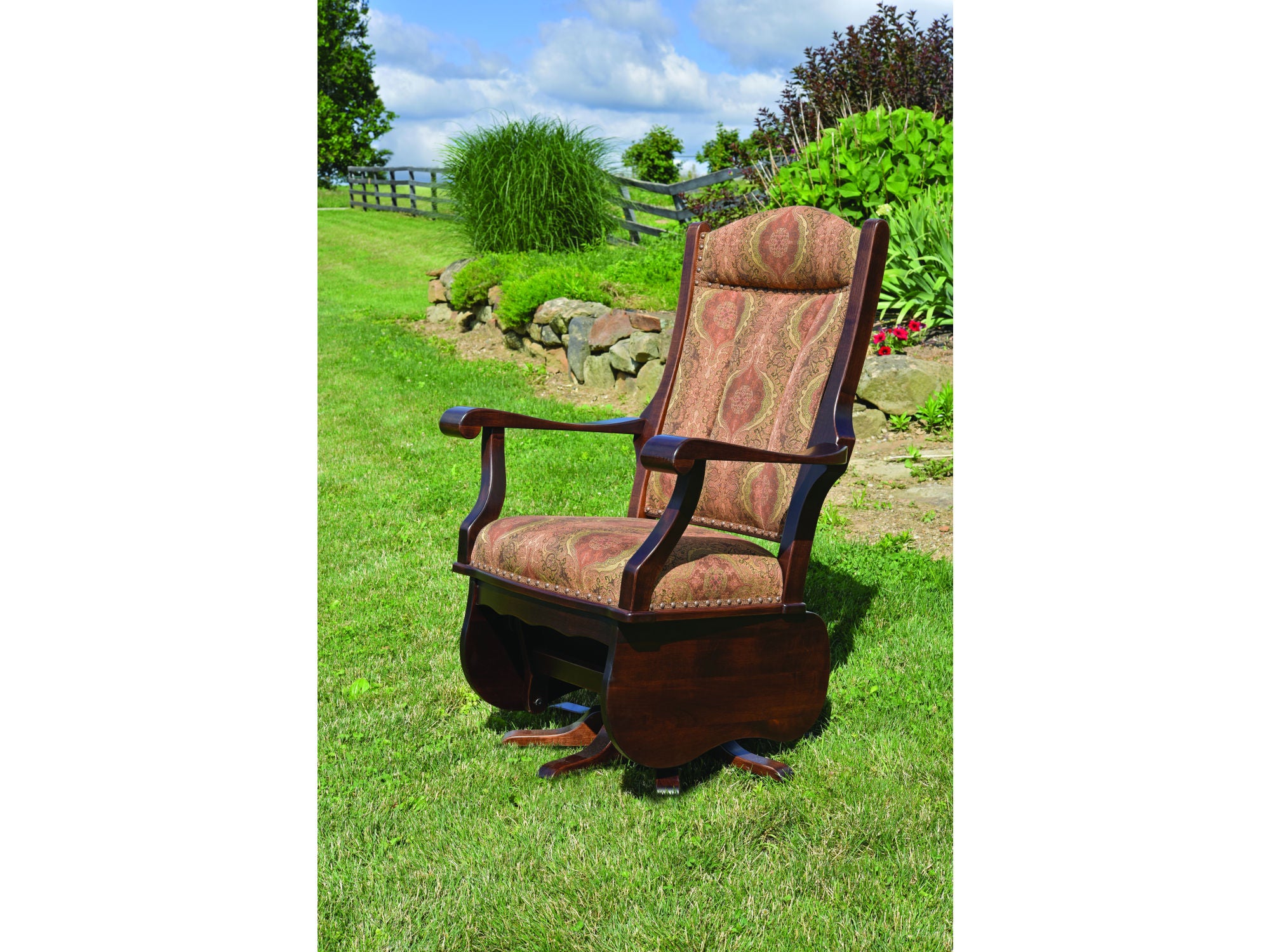 Wide discount glider rocker