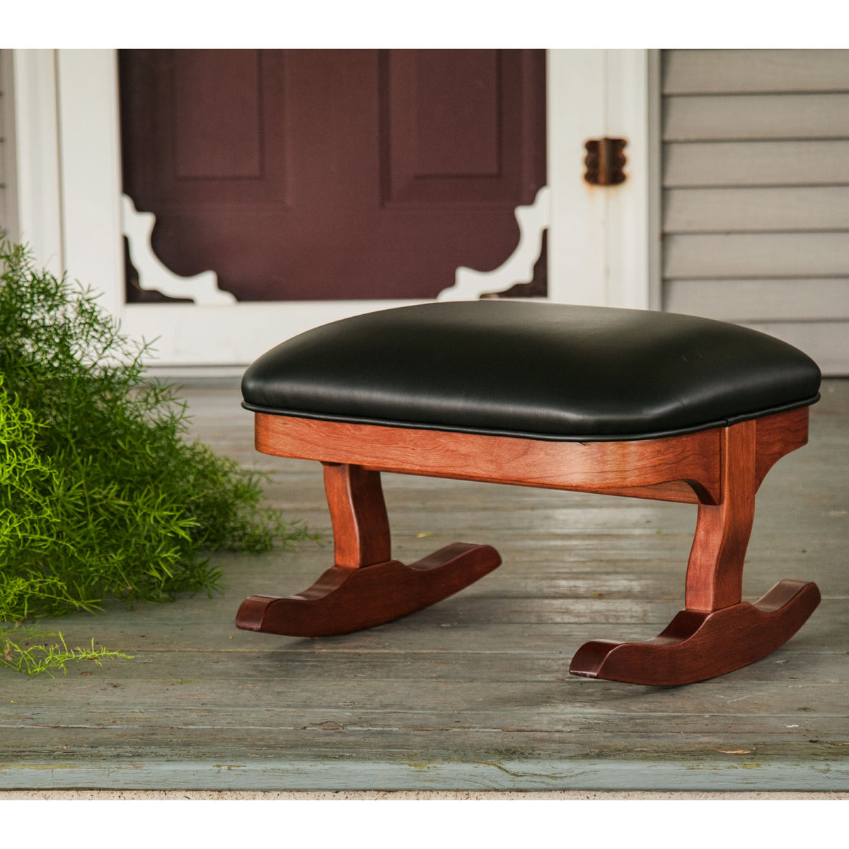 Custom Walnut Rocking Footstool - Shipping Included by Wood In Motion