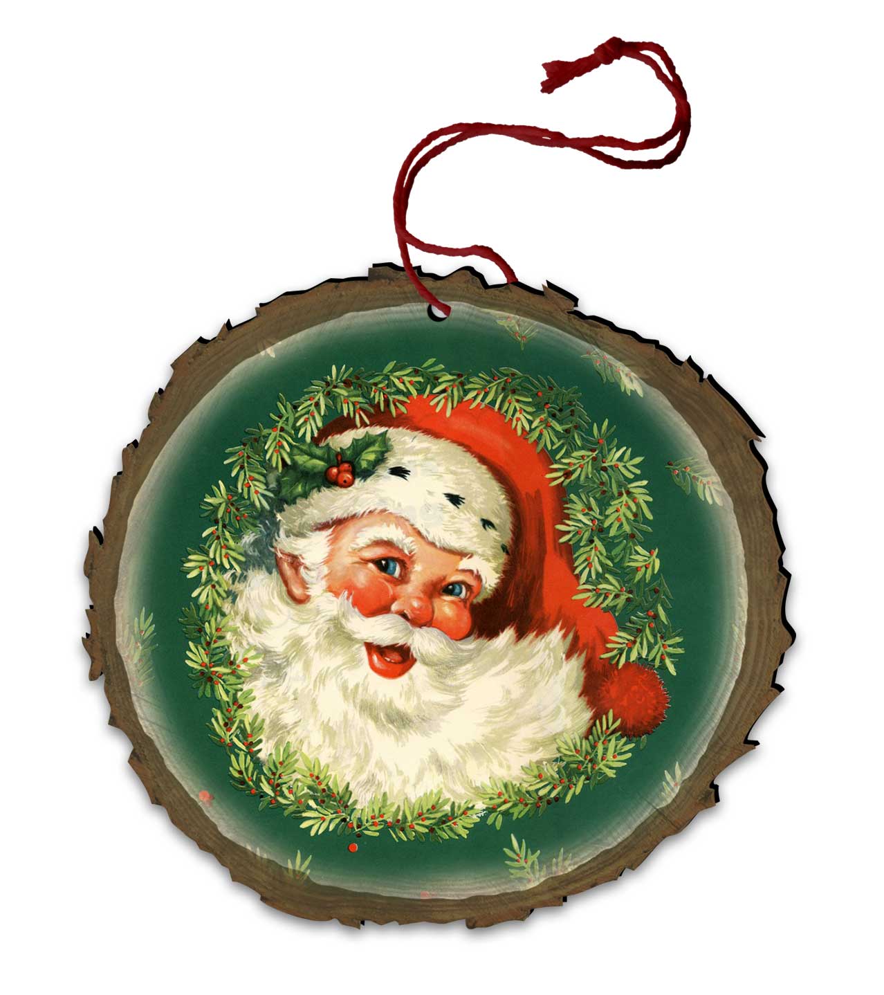 Vintage Style Santa Ornament