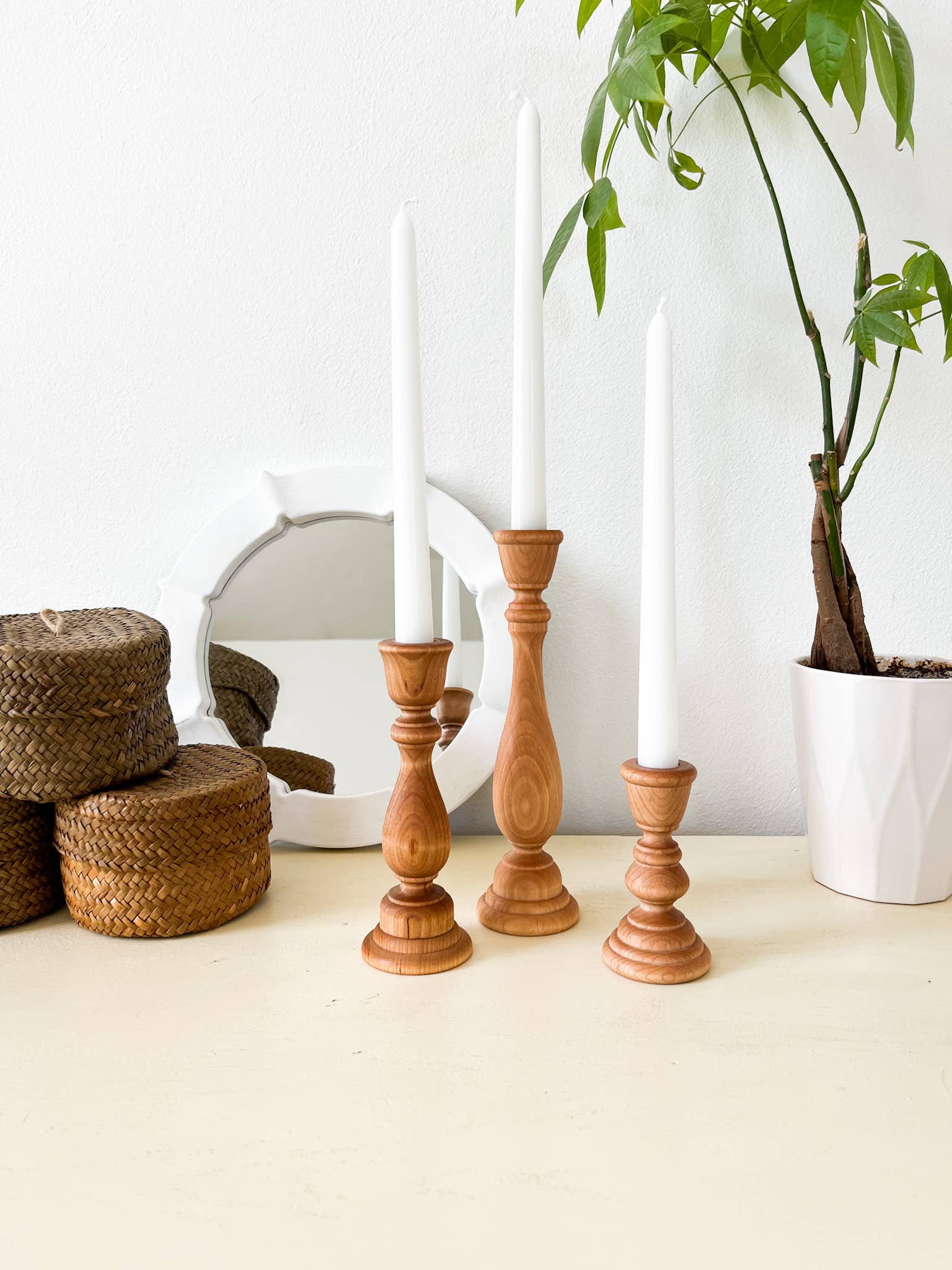 Wooden Candle Sticks