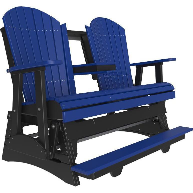 5' Adirondack Balcony Glider Blue & Black-The Amish House