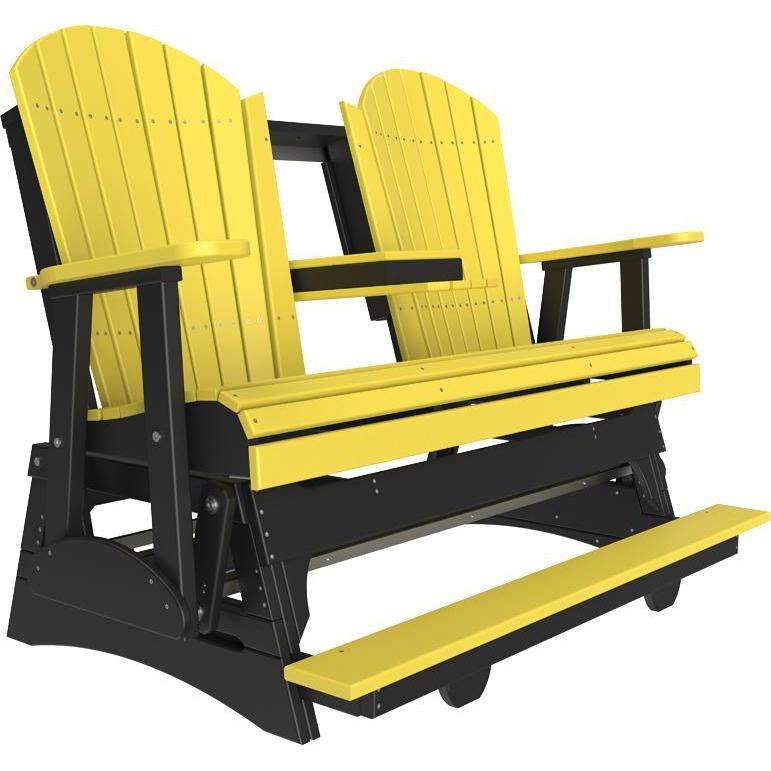 5' Adirondack Balcony Glider Yellow & Black-The Amish House