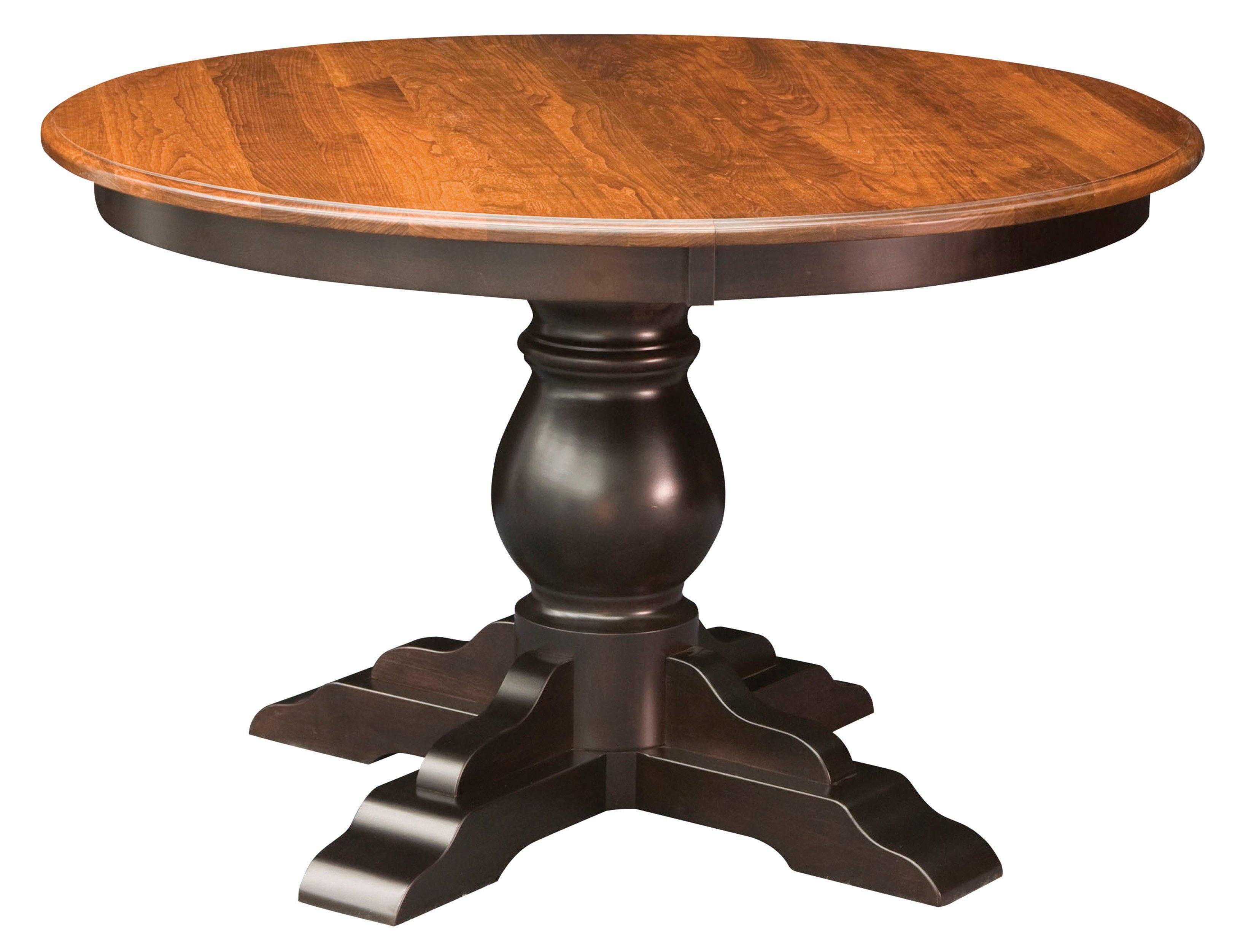 Albany Single Pedestal Dining Table-The Amish House