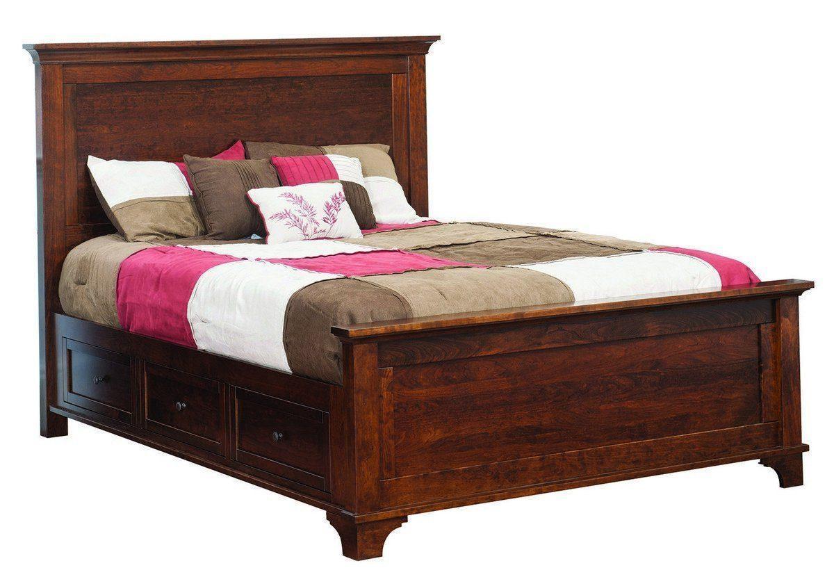 Arlington Bed With Storage Units-Bedroom-The Amish House