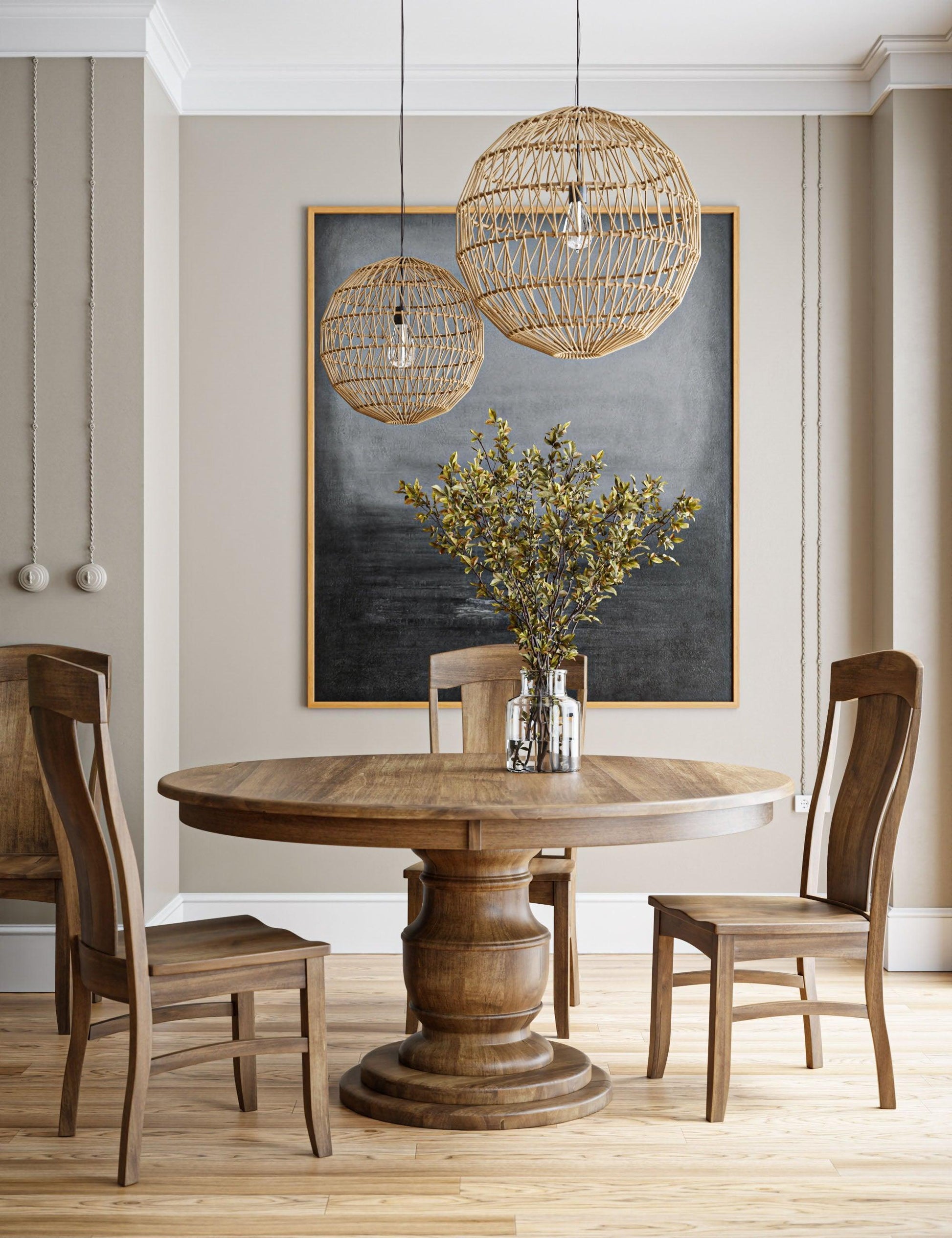 Amish Burlington Single Pedestal Table