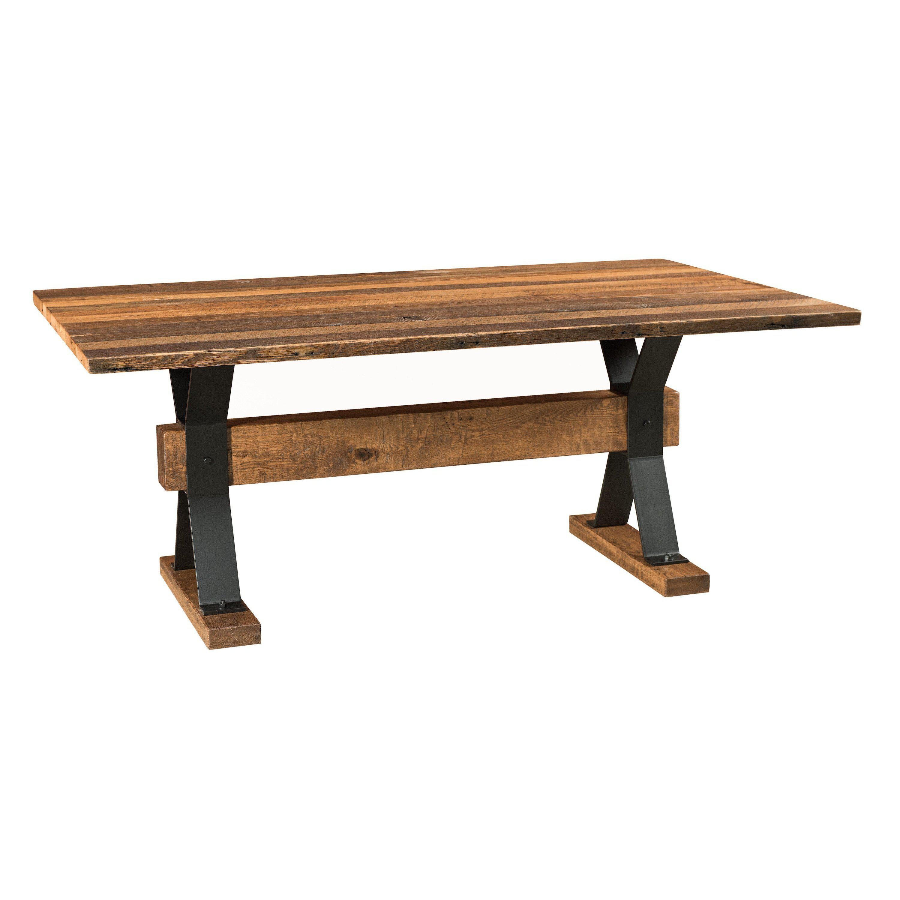 Amish Barnloft Trestle Table-The Amish House