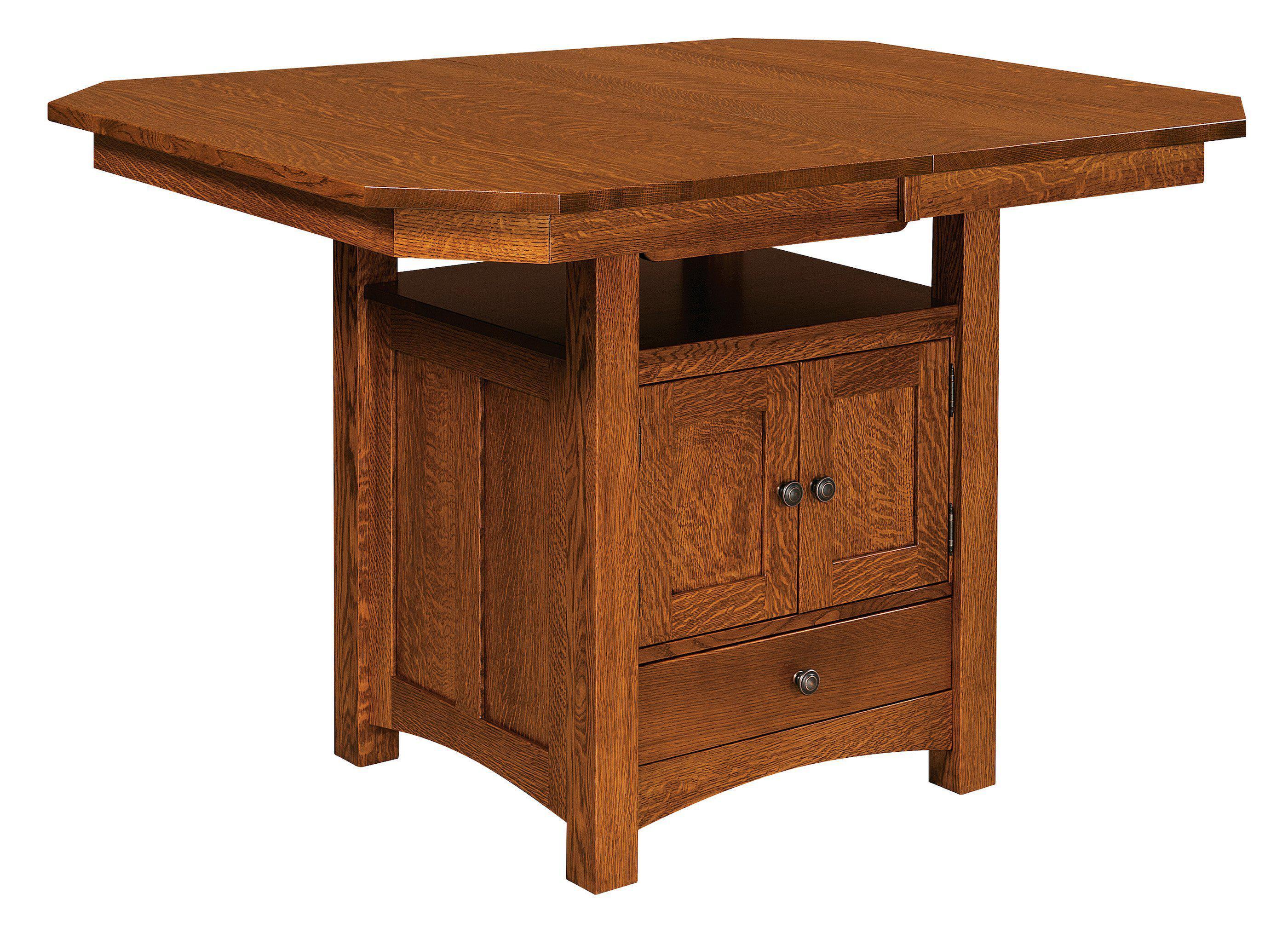 Bassett Cabinet Dining Table-The Amish House