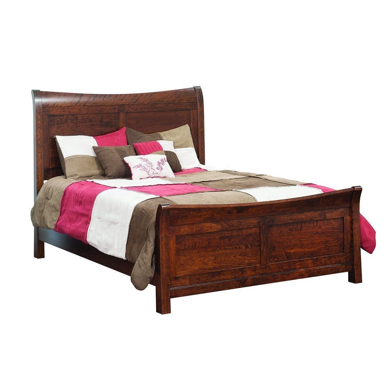 Arlington Sleigh Bed-Bedroom-The Amish House
