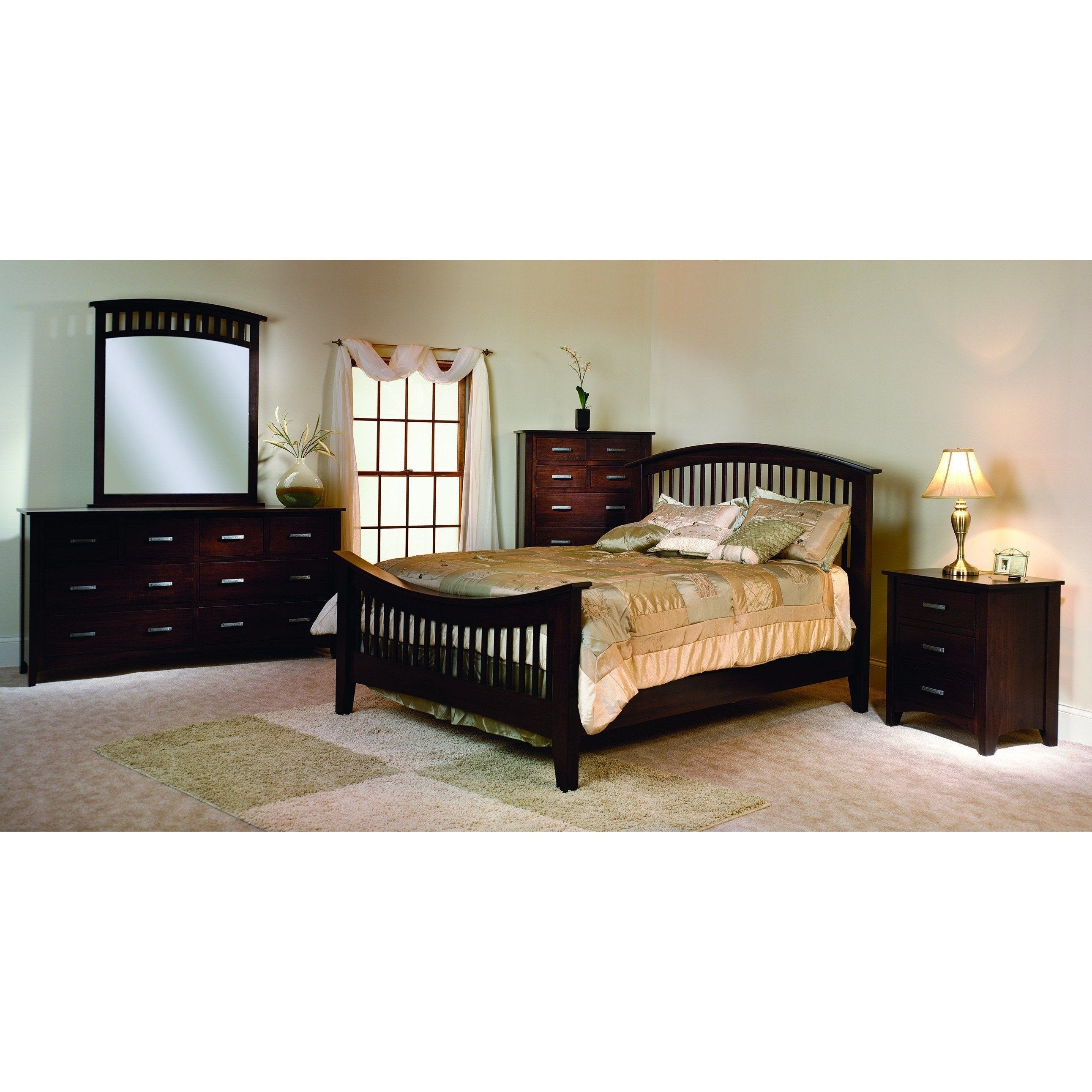 Cambrai Mission Nightstand-Bedroom-The Amish House