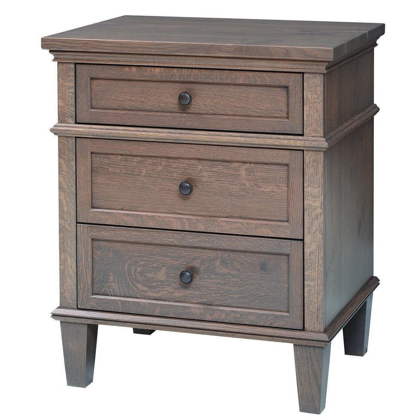 Rockport Three Drawer Nightstand-Bedroom